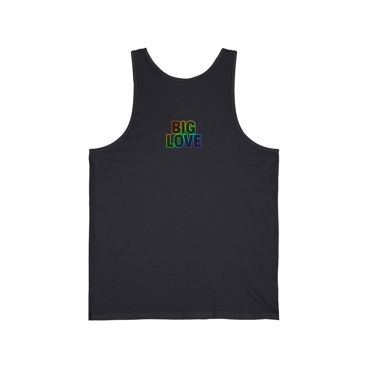Unisex Jersey Tank - Big Love, Summer Vibes, LGBTQ+ Pride, Workout Wear, Casual Fashion, Gift for Friends