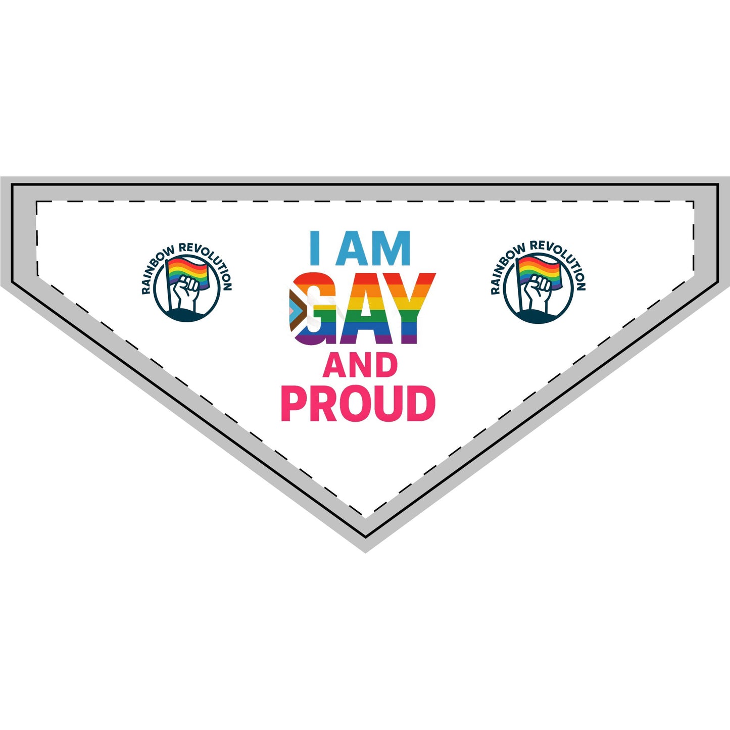 Pride Clip-on Pet Bandana for LGBTQ+ Pets, Rainbow Accessory, Fun Pet Gear for Celebrations, Pet Pride Wear, Festive Dog Bandana