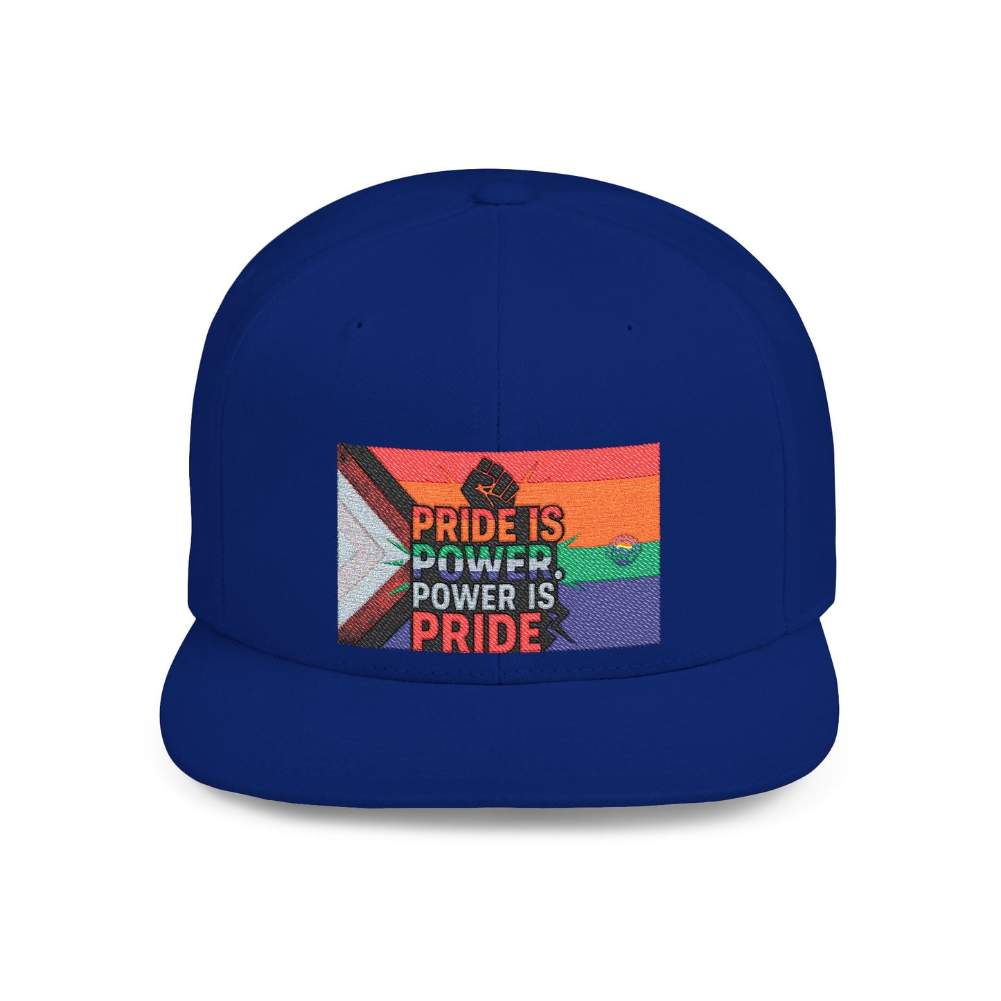 Pride-Themed Flat Bill Snapback, Celebrate Identity with Style, Perfect for Pride Month, LGBTQ+ Events, Everyday Fashion, Unisex Hat