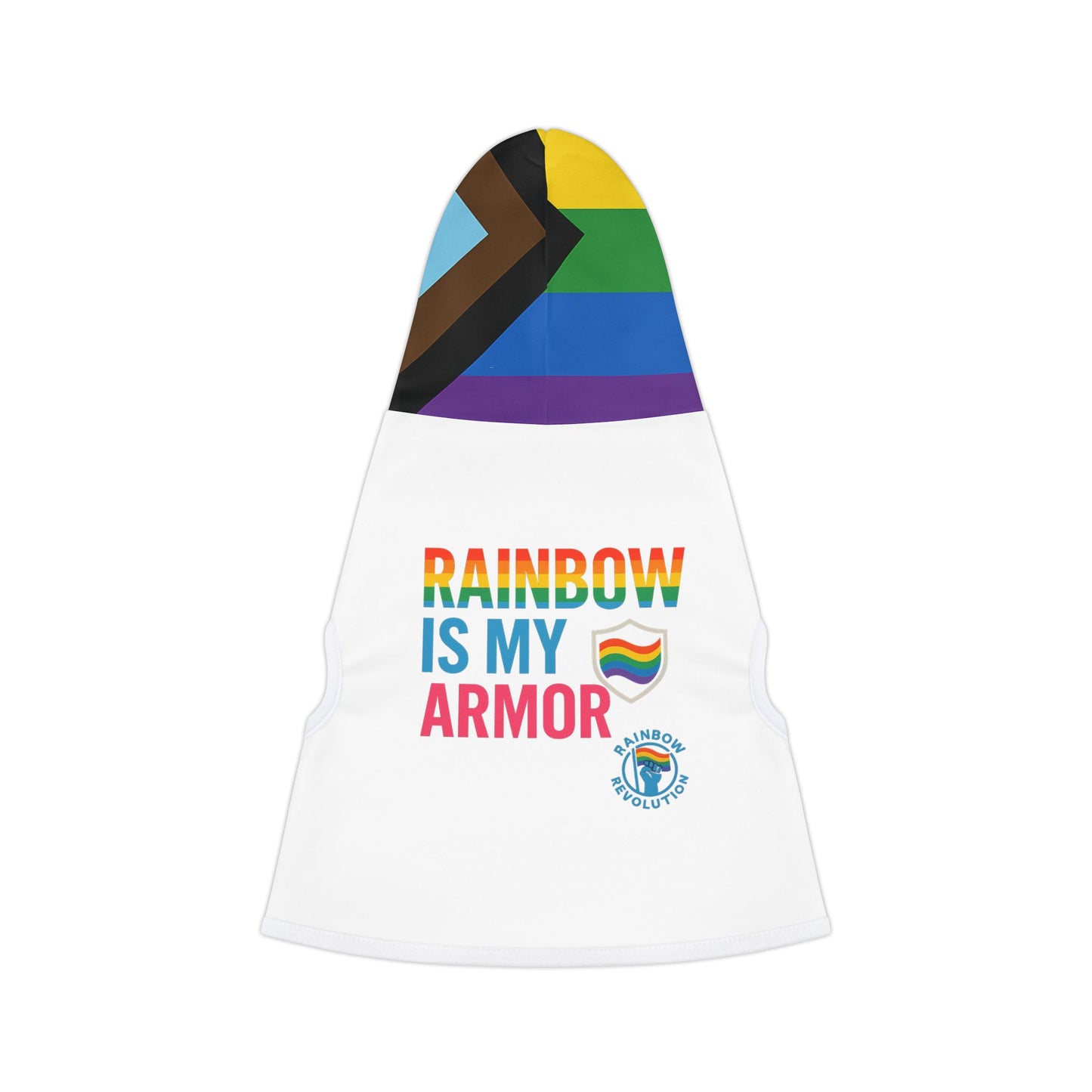 Rainbow Pet Hoodie, Cute Dog Sweater, LGBTQ+ Themed Pet Apparel, Pride Outfit for Dogs, Cozy Fashion for Pets