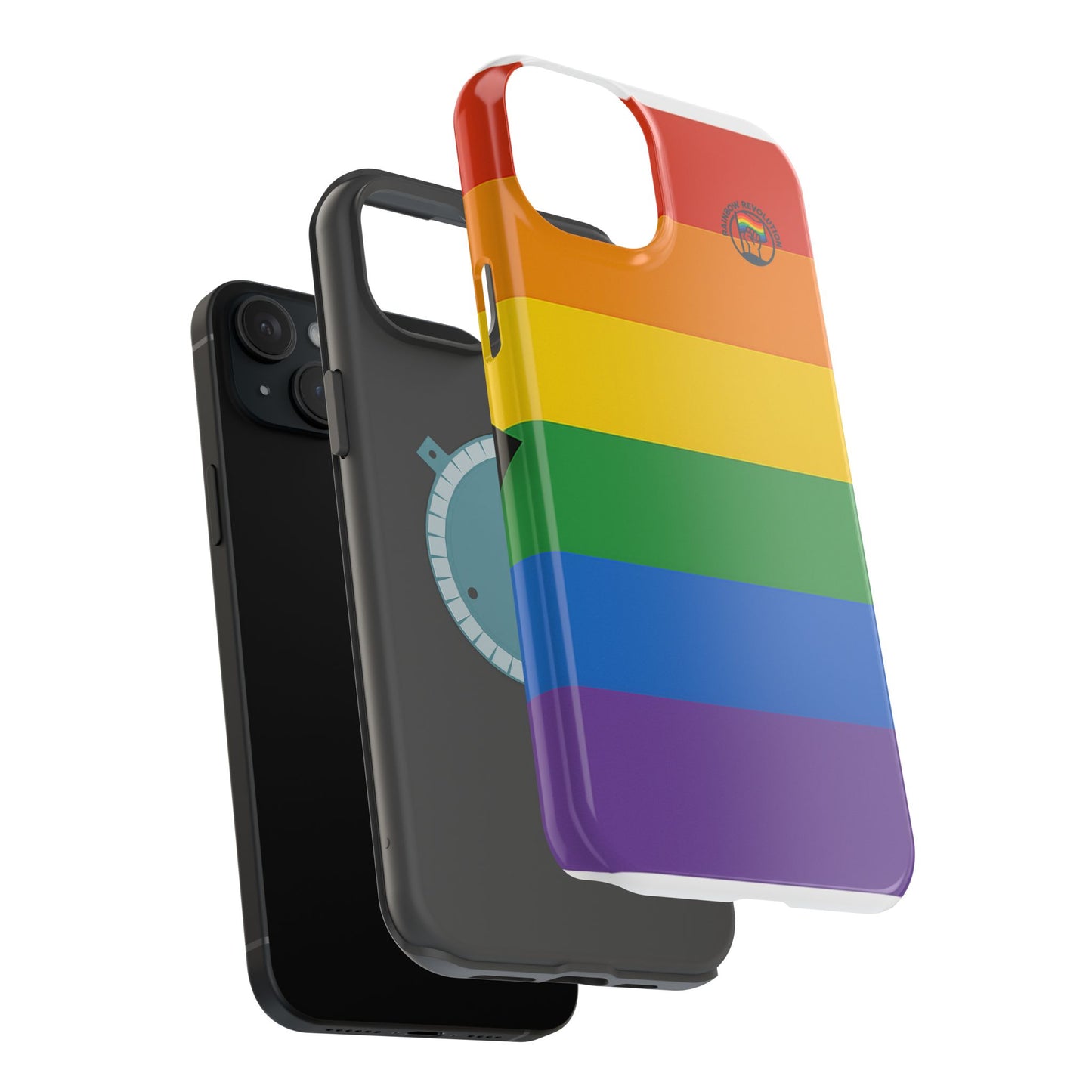 Rainbow Pride Magnetic Phone Case | LGBTQ+ Accessories, Colorful Phone Protection, Gift for Pride Month, Unique Cell Cover