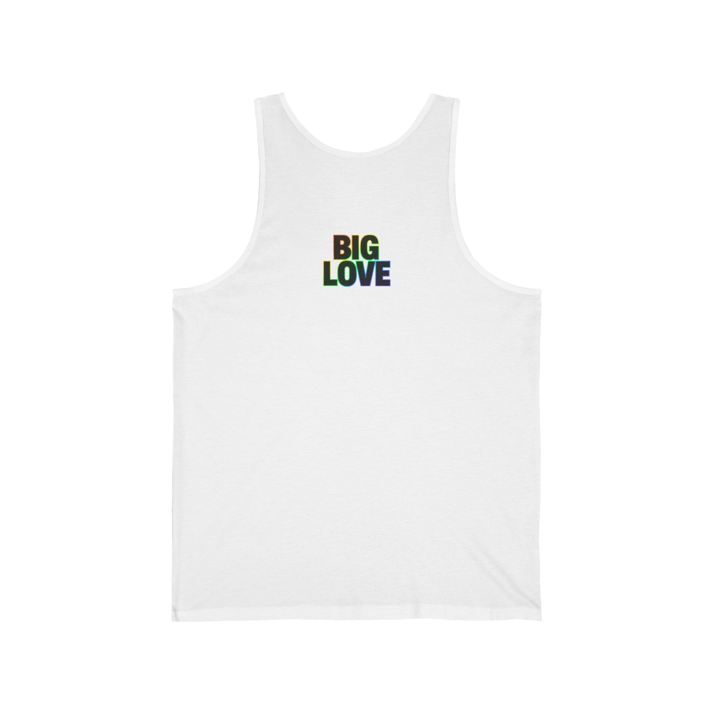 Unisex Jersey Tank - Big Love, Summer Vibes, LGBTQ+ Pride, Workout Wear, Casual Fashion, Gift for Friends