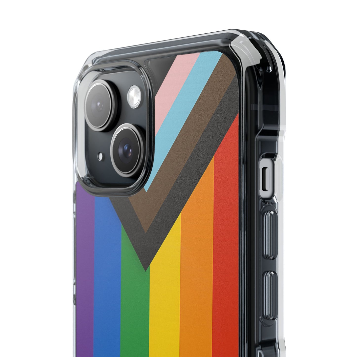 Pride Rainbow Phone Cases - Clear Impact Cases for LGBTQ+ Celebration, Phone Protection, Customizable, Gift for Allies and Friends