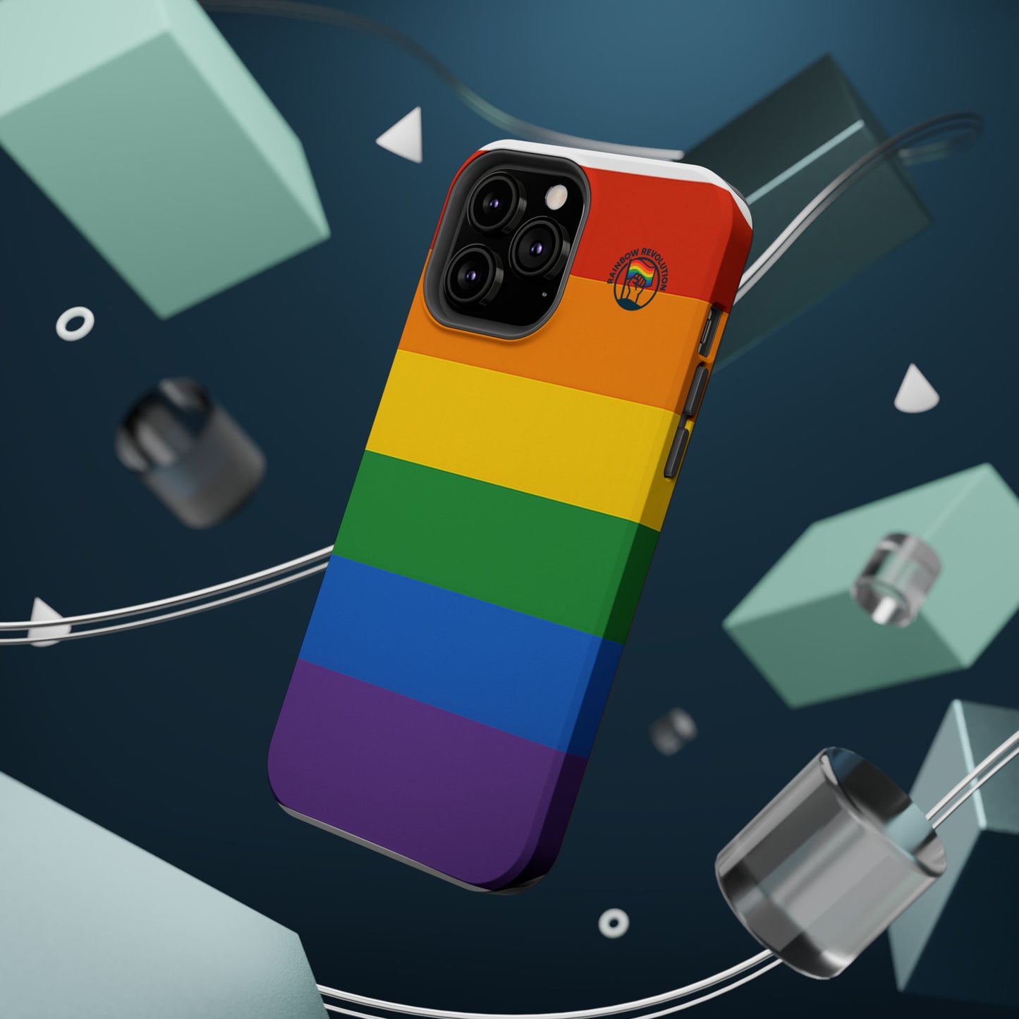 Rainbow Pride Magnetic Phone Case | LGBTQ+ Accessories, Colorful Phone Protection, Gift for Pride Month, Unique Cell Cover