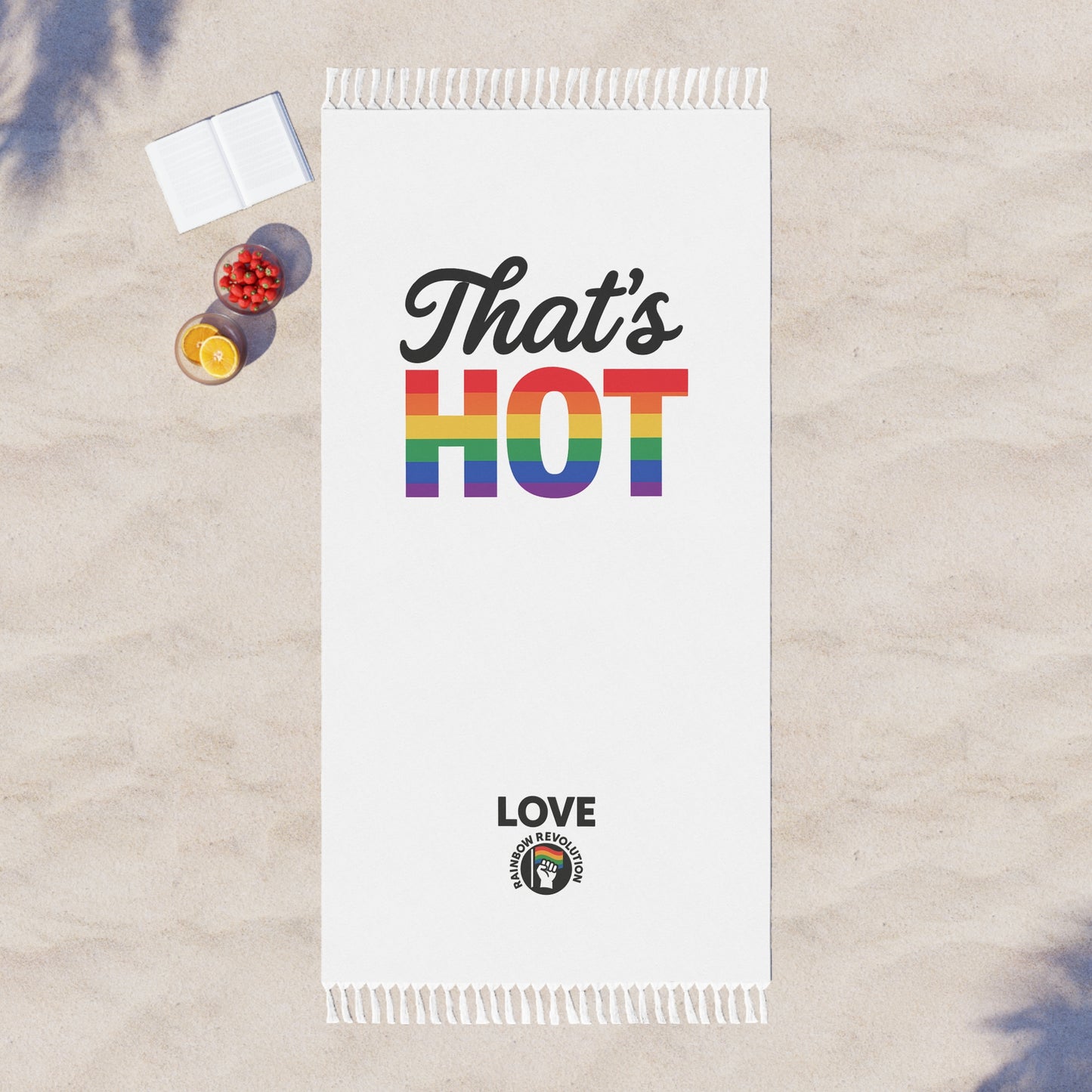 Colorful Beach Towel, Soft Sand Free Towel, LGBTQ+ Pride Gift, Summer Pool Accessory, Stylish Summer Essential
