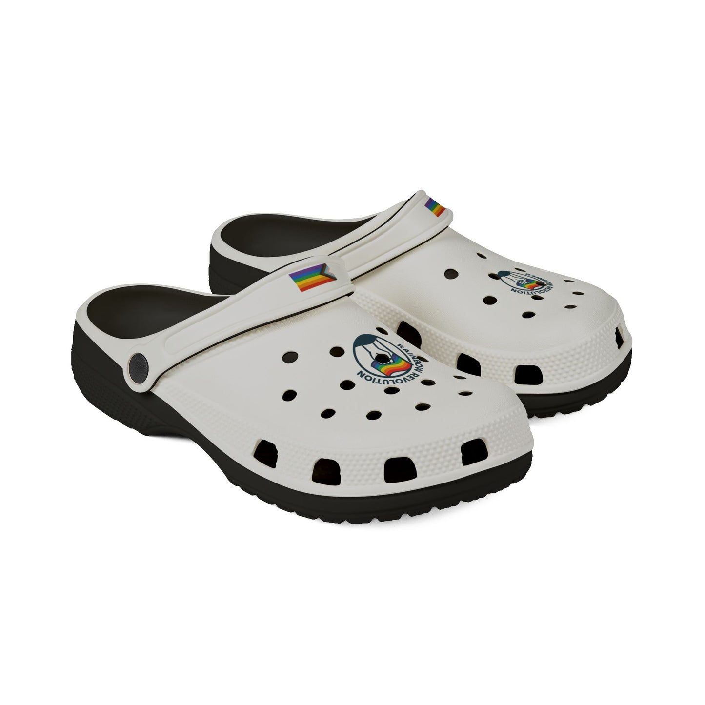 Colorful AOP EVA Foam Shoes, Fun Sliders, Casual Slip-Ons, Comfortable Outdoor Footwear, Summer Essentials, Pride Accessories