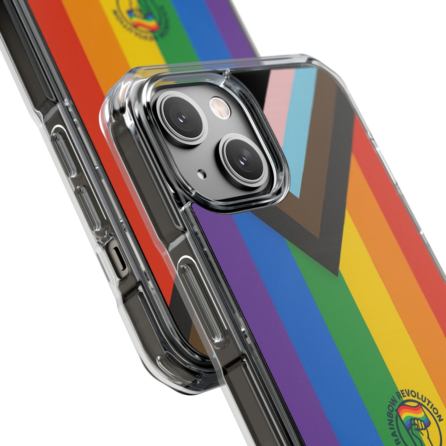 Pride Rainbow Phone Cases - Clear Impact Cases for LGBTQ+ Celebration, Phone Protection, Customizable, Gift for Allies and Friends