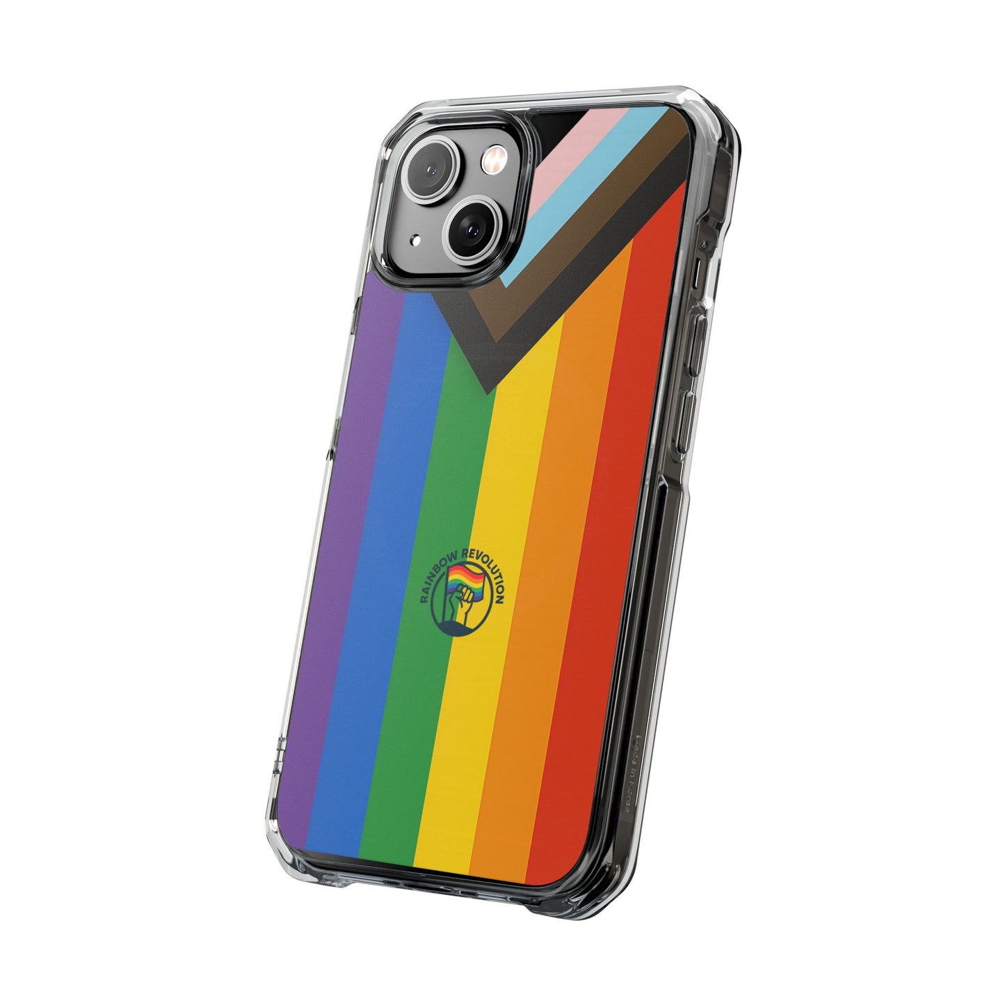 Pride Rainbow Phone Cases - Clear Impact Cases for LGBTQ+ Celebration, Phone Protection, Customizable, Gift for Allies and Friends