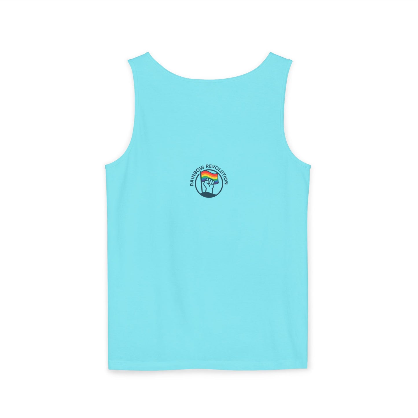 Pride Flame Tank Top | Unisex Garment-Dyed Tank, LGBTQ+ Apparel, Colorful Summer Wear, Festival Clothing, Gay Pride Merchandise