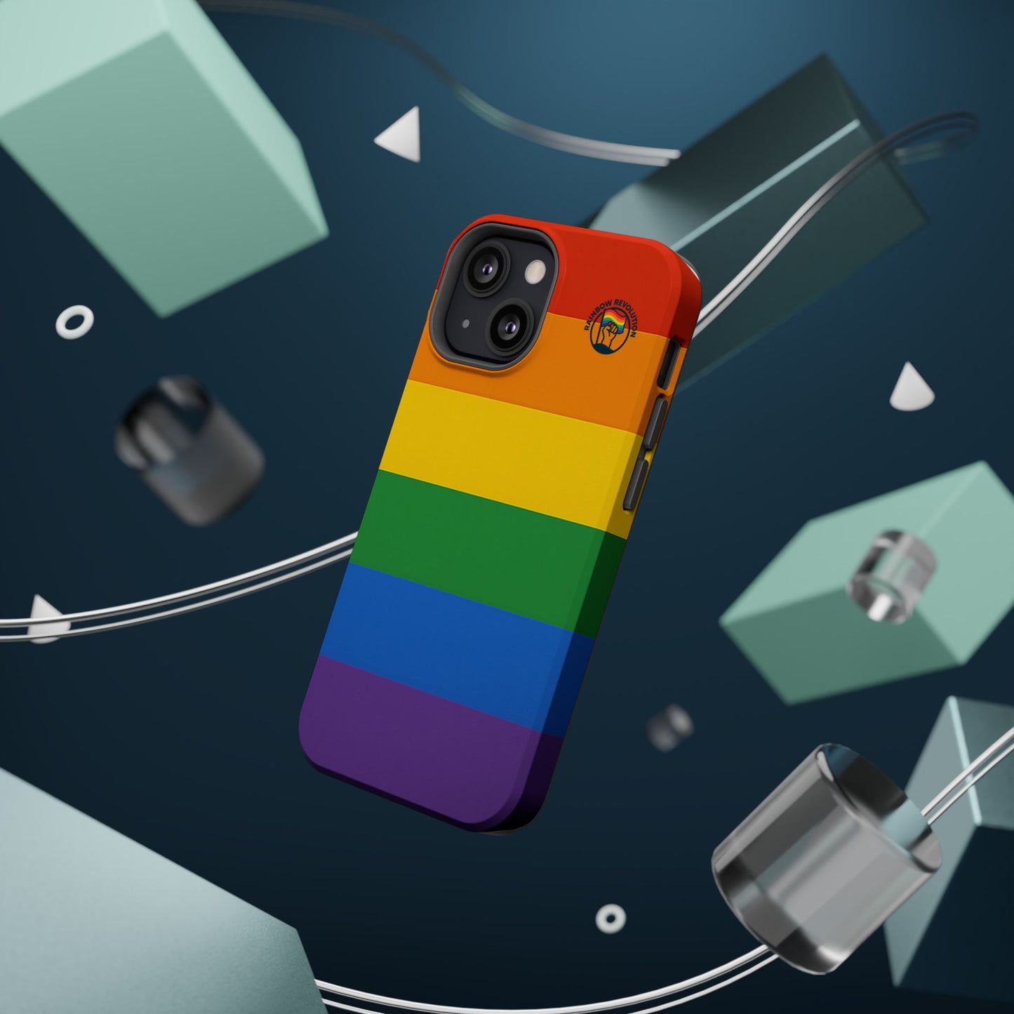 Rainbow Pride Magnetic Phone Case | LGBTQ+ Accessories, Colorful Phone Protection, Gift for Pride Month, Unique Cell Cover