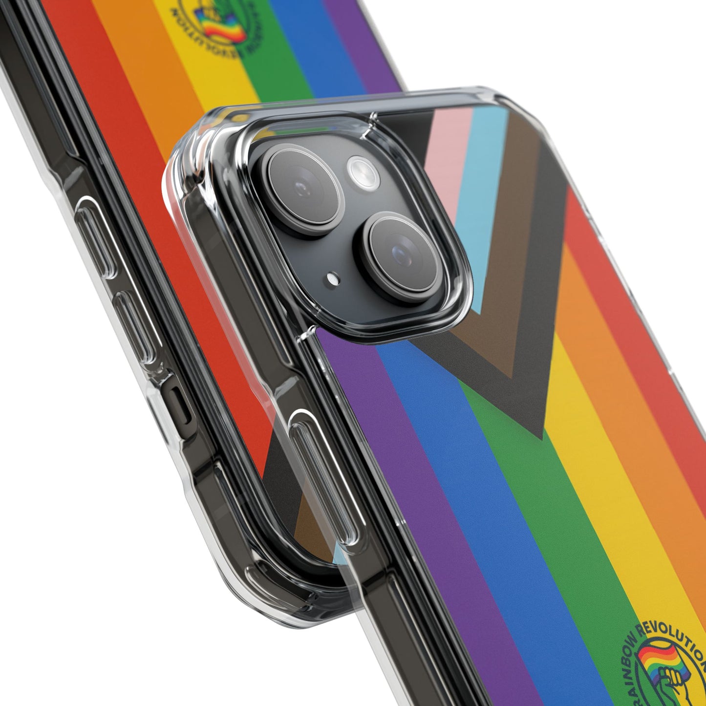 Pride Rainbow Phone Cases - Clear Impact Cases for LGBTQ+ Celebration, Phone Protection, Customizable, Gift for Allies and Friends