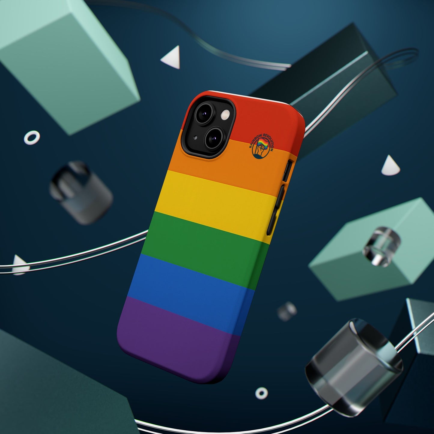 Rainbow Pride Magnetic Phone Case | LGBTQ+ Accessories, Colorful Phone Protection, Gift for Pride Month, Unique Cell Cover