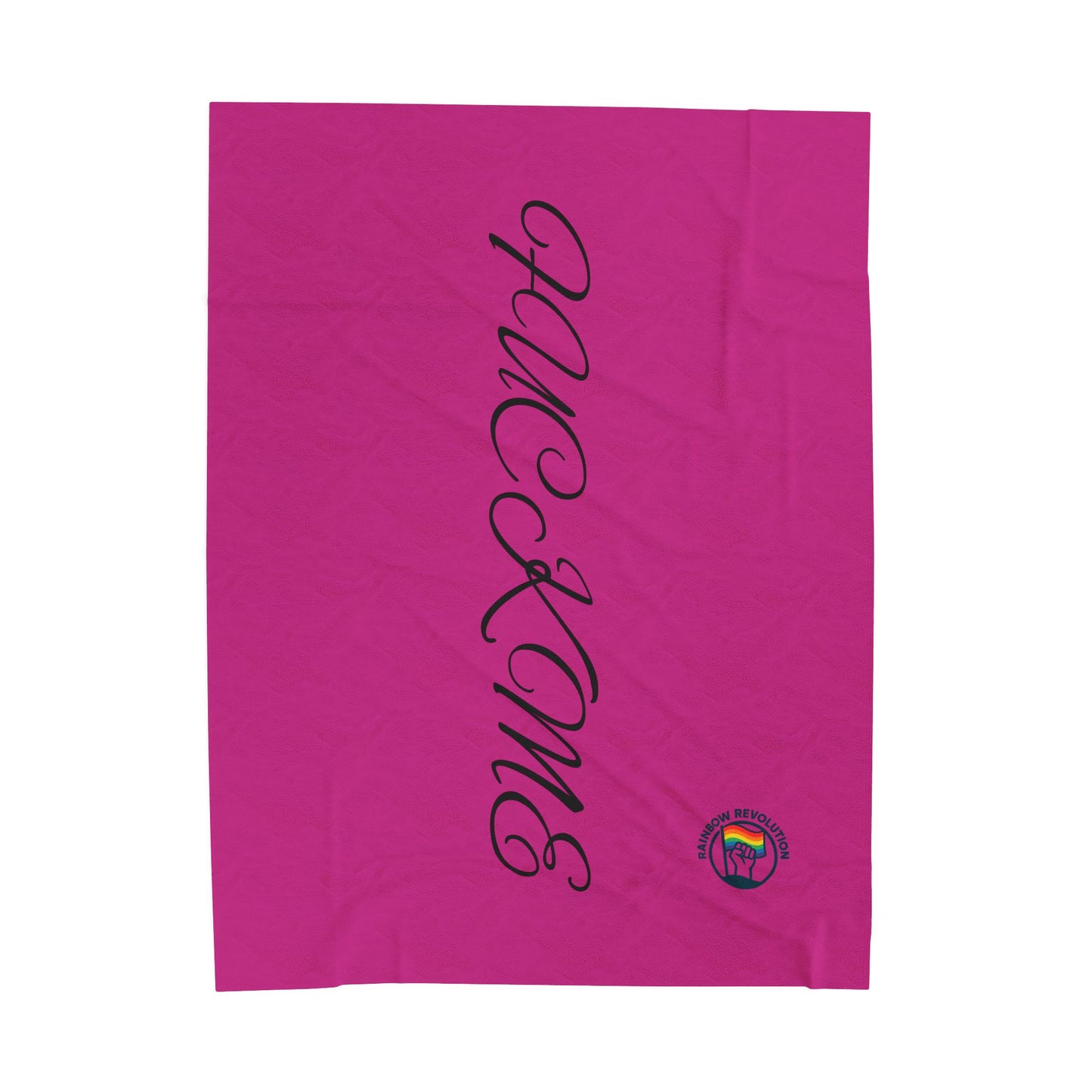 Cozy Velvet Throw Blanket, Warm Plush Decor, Perfect for Home, Gift for Weddings, Birthdays, Cozy Nights, F*CK HOME Design
