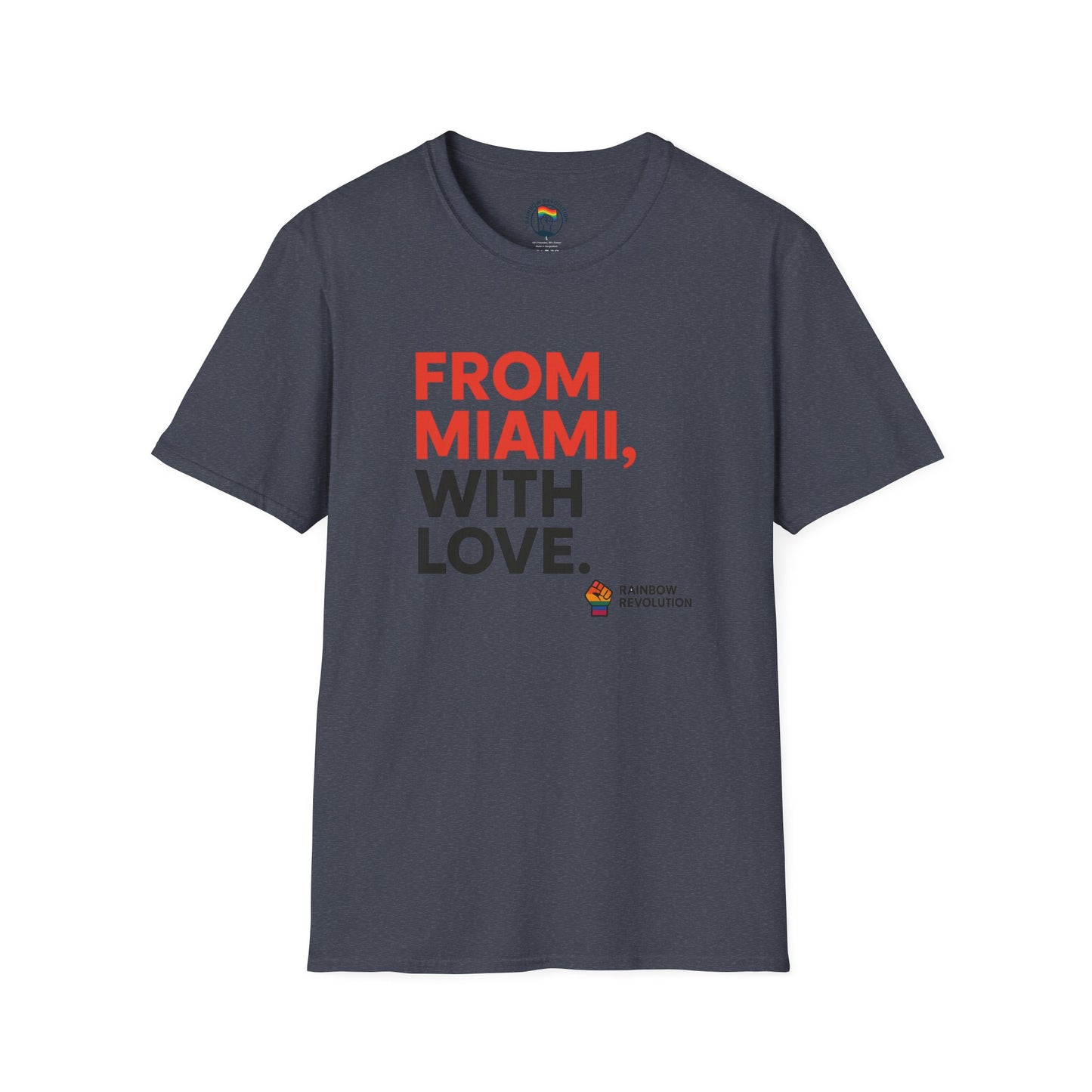 Miami Love Unisex T-Shirt, Casual Tee, Travel Souvenir, Gift for Him or Her, Statement Shirt, Summer Wear