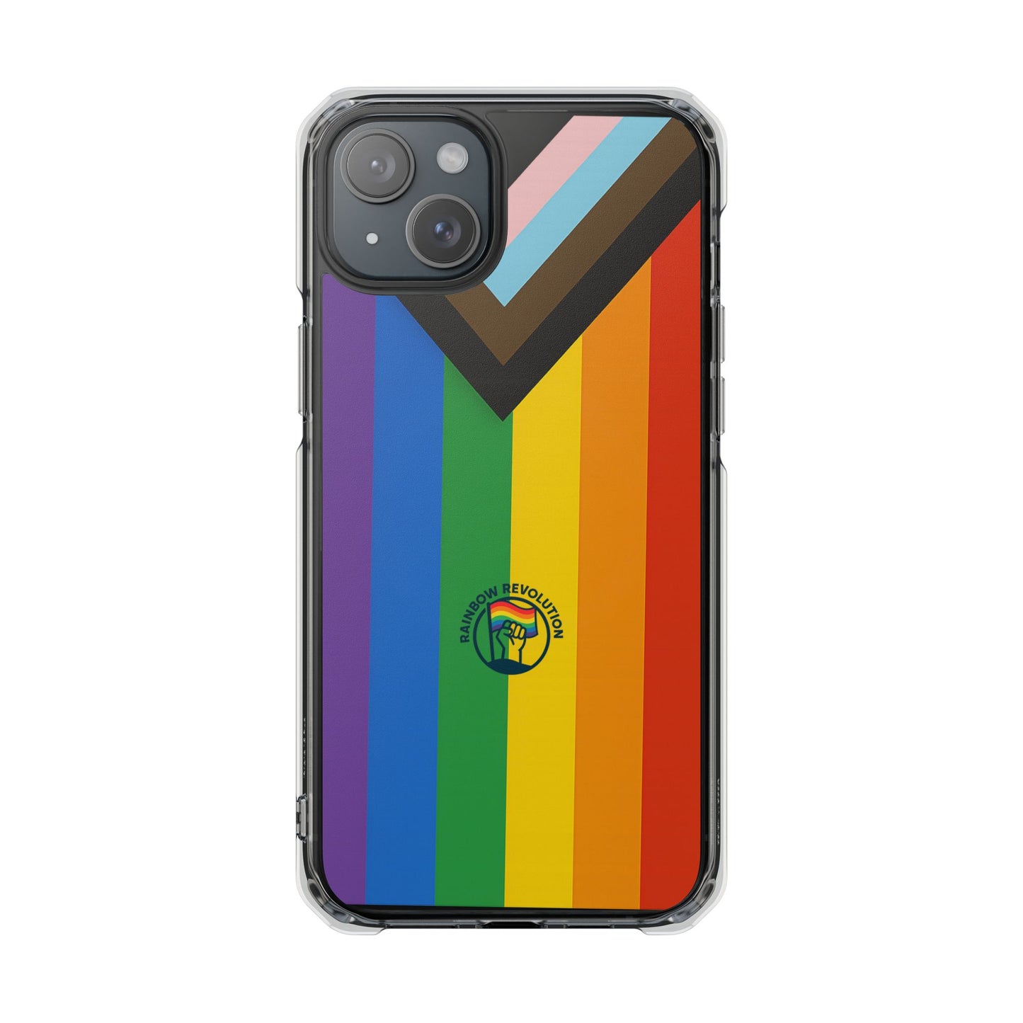 Pride Rainbow Phone Cases - Clear Impact Cases for LGBTQ+ Celebration, Phone Protection, Customizable, Gift for Allies and Friends