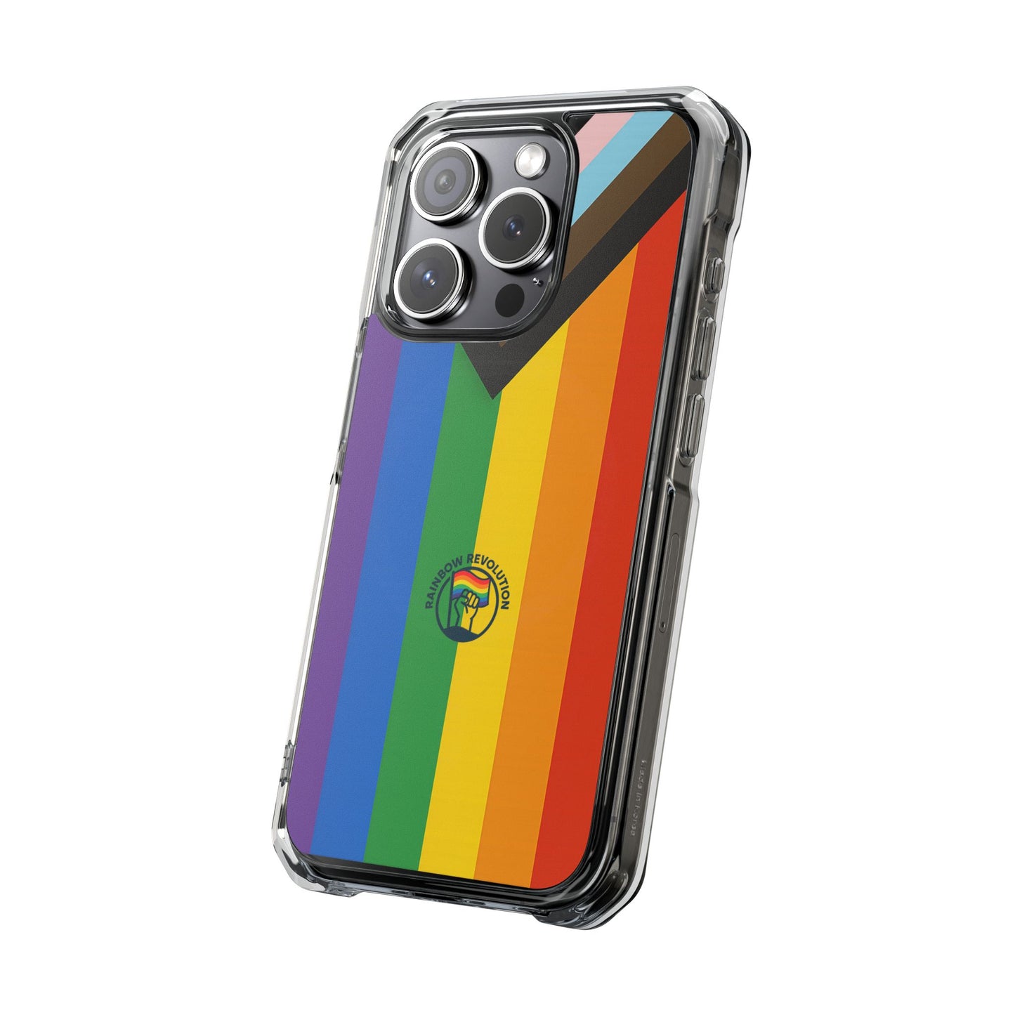 Pride Rainbow Phone Cases - Clear Impact Cases for LGBTQ+ Celebration, Phone Protection, Customizable, Gift for Allies and Friends