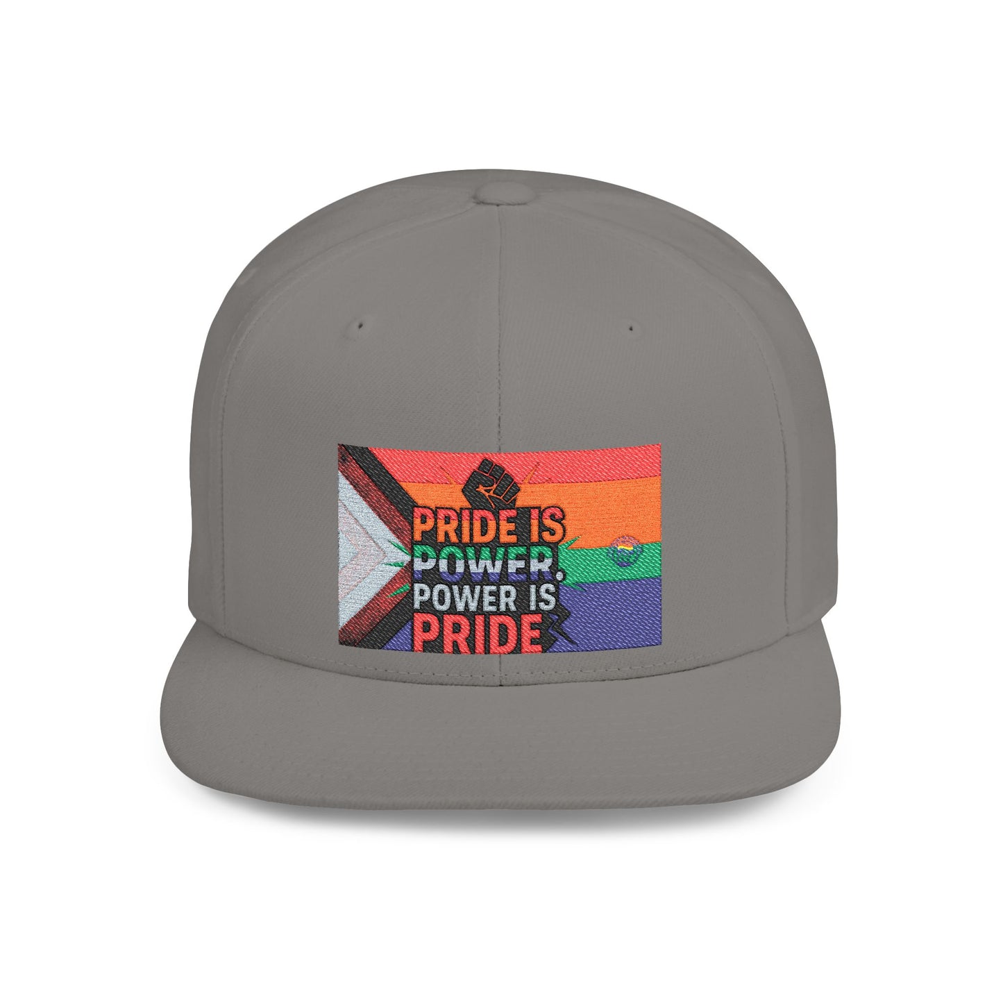 Pride-Themed Flat Bill Snapback, Celebrate Identity with Style, Perfect for Pride Month, LGBTQ+ Events, Everyday Fashion, Unisex Hat