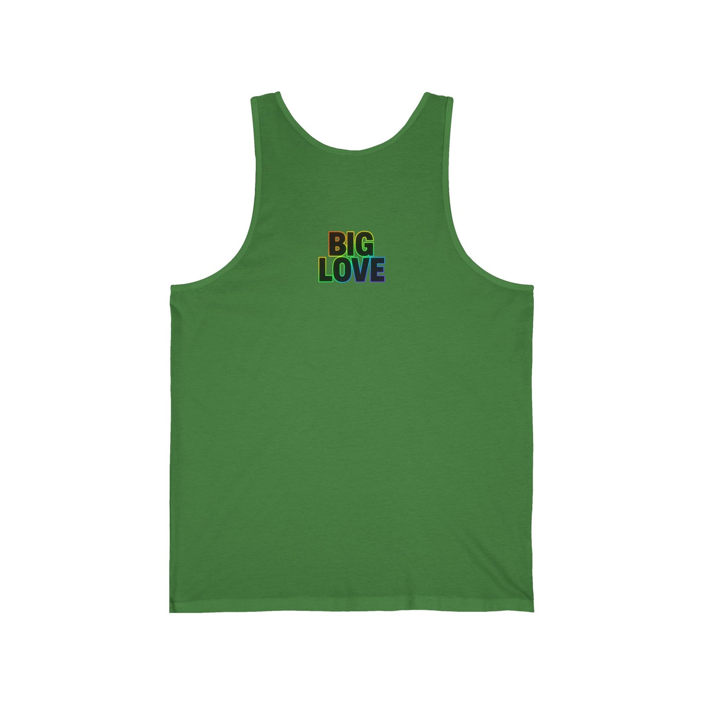 Unisex Jersey Tank - Big Love, Summer Vibes, LGBTQ+ Pride, Workout Wear, Casual Fashion, Gift for Friends