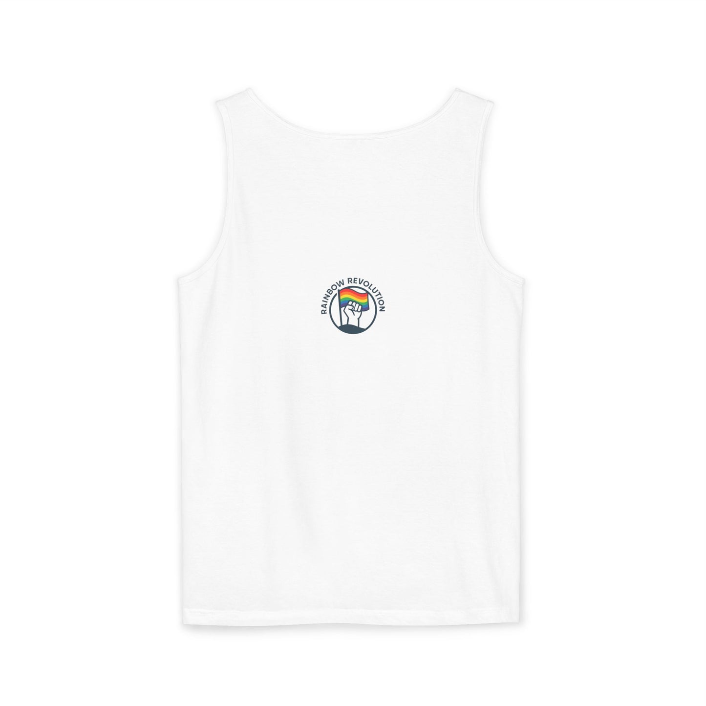 Pride Flame Tank Top | Unisex Garment-Dyed Tank, LGBTQ+ Apparel, Colorful Summer Wear, Festival Clothing, Gay Pride Merchandise