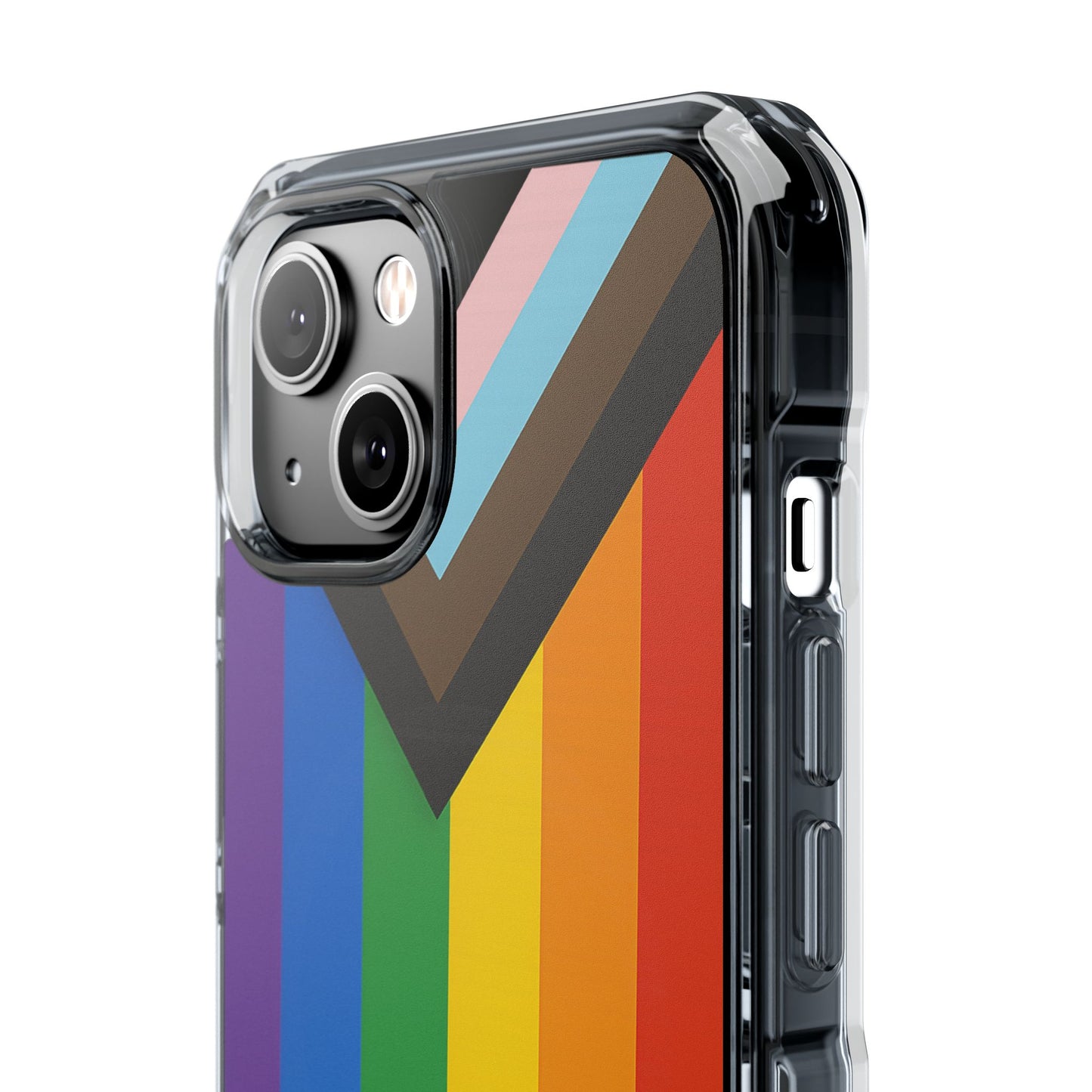 Pride Rainbow Phone Cases - Clear Impact Cases for LGBTQ+ Celebration, Phone Protection, Customizable, Gift for Allies and Friends