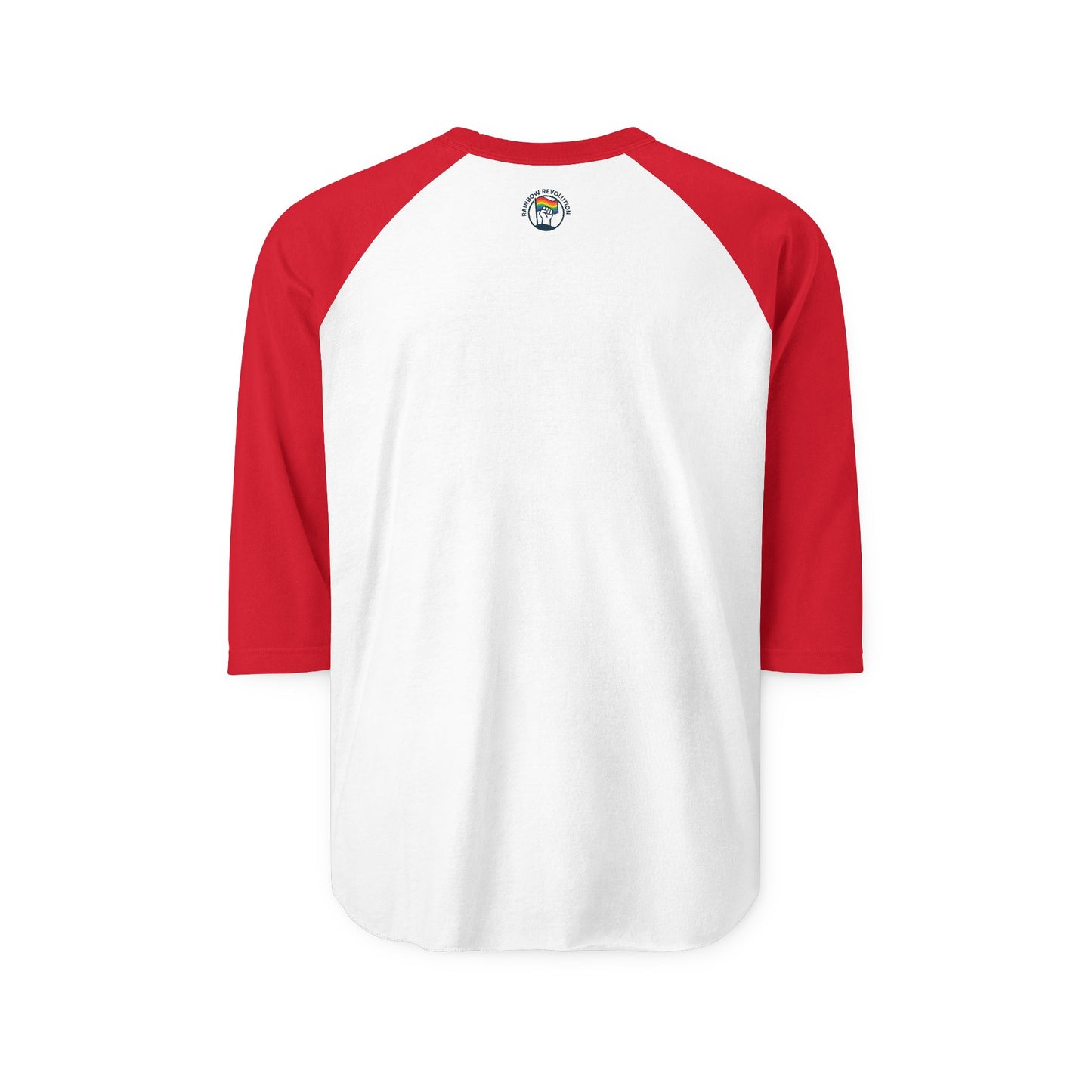 Rainbow Revolution Unisex Raglan Tee, Retro Gay Pride Shirt, Summer Festival Wear, Perfect for LGBTQ+ Celebrations