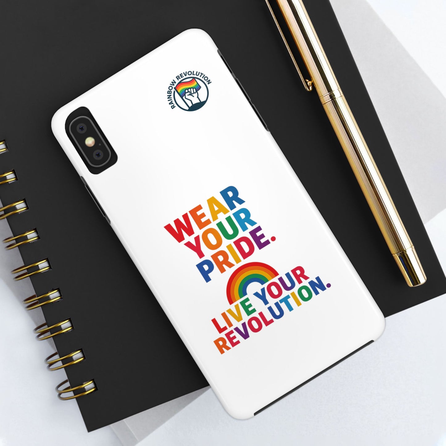 Pride Phone Cases - Wear Your Pride, Live Your Revolution - LGBTQ+ Accessories, Colorful Cases, Gift for Pride Month, Support Equality