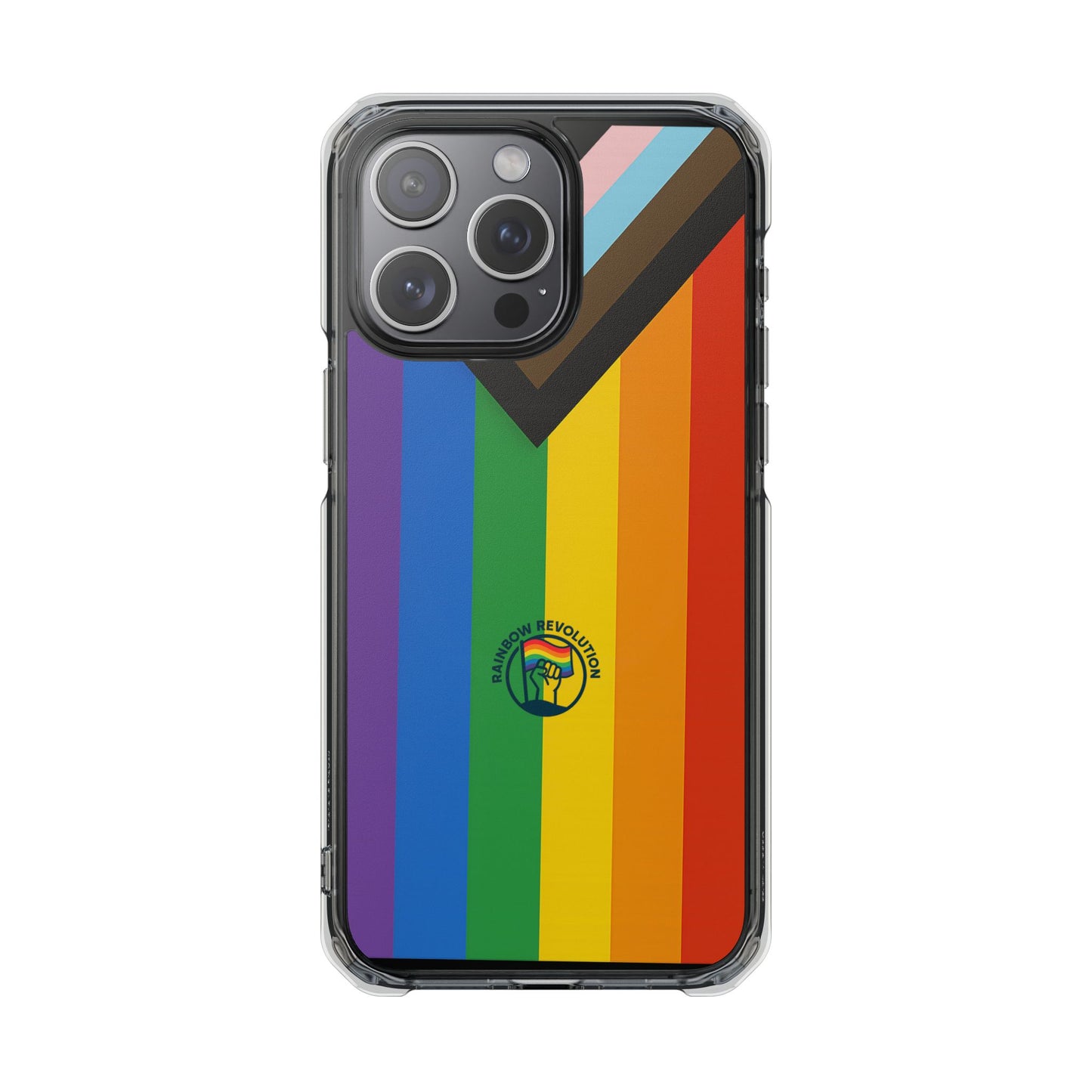 Pride Rainbow Phone Cases - Clear Impact Cases for LGBTQ+ Celebration, Phone Protection, Customizable, Gift for Allies and Friends