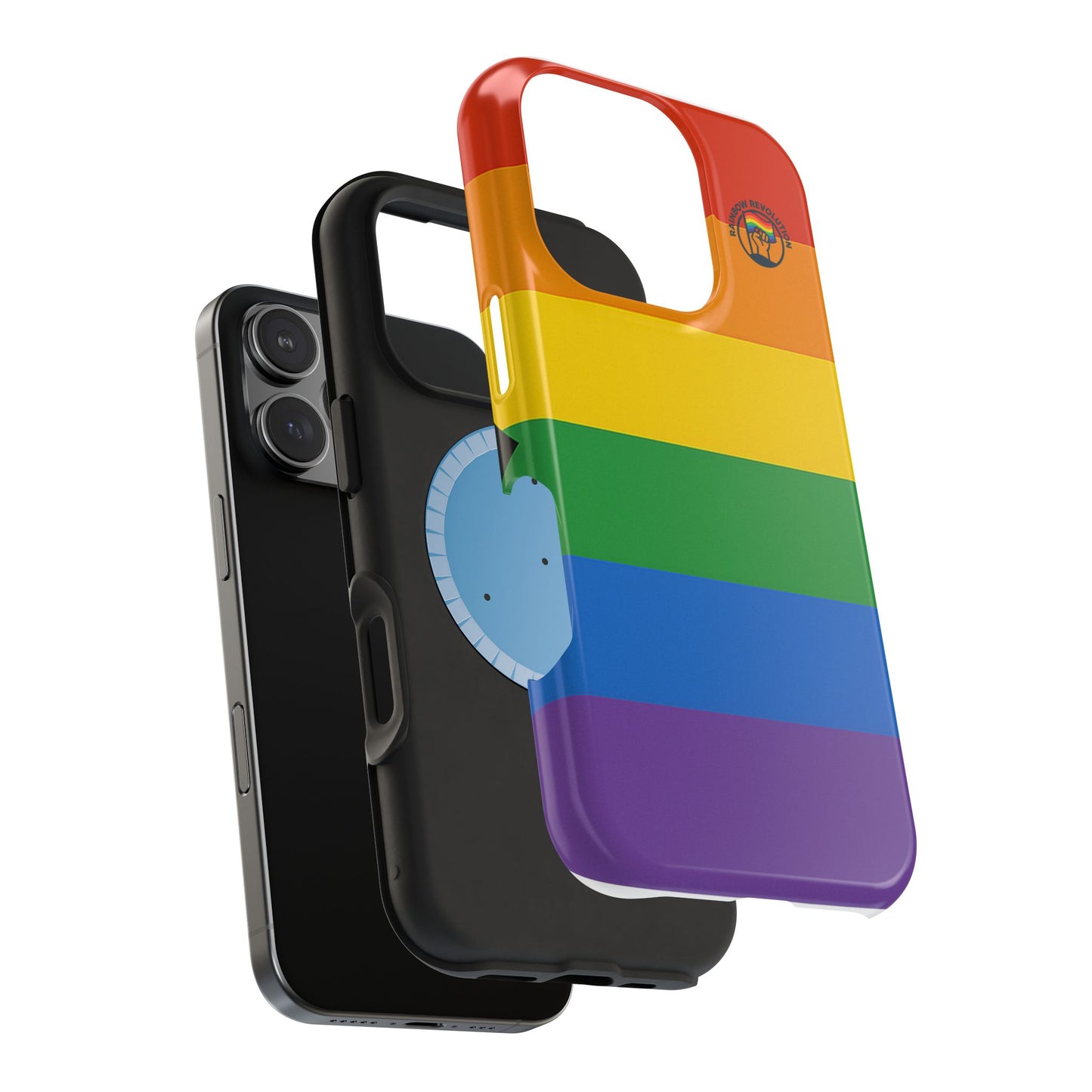 Rainbow Pride Magnetic Phone Case | LGBTQ+ Accessories, Colorful Phone Protection, Gift for Pride Month, Unique Cell Cover