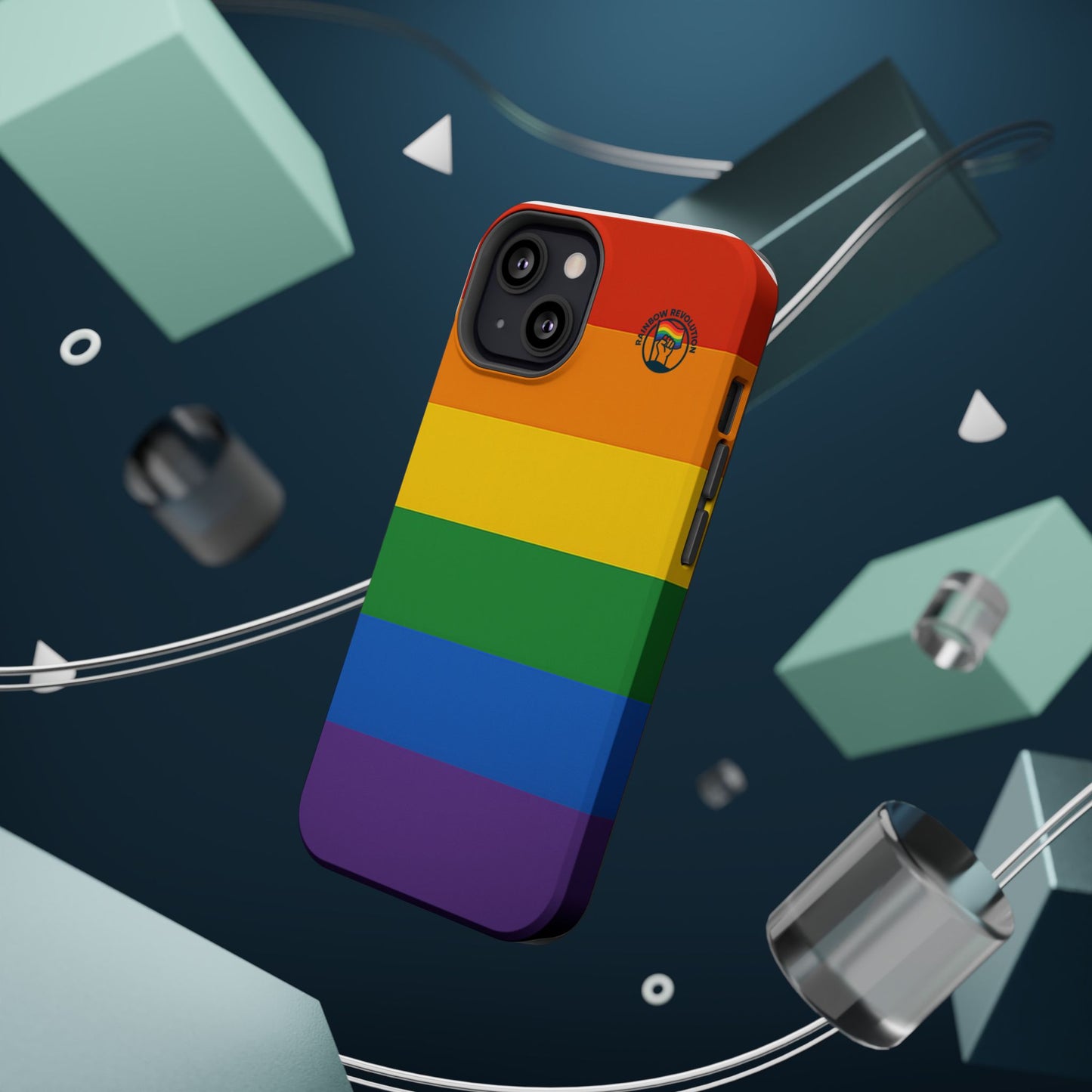 Rainbow Pride Magnetic Phone Case | LGBTQ+ Accessories, Colorful Phone Protection, Gift for Pride Month, Unique Cell Cover