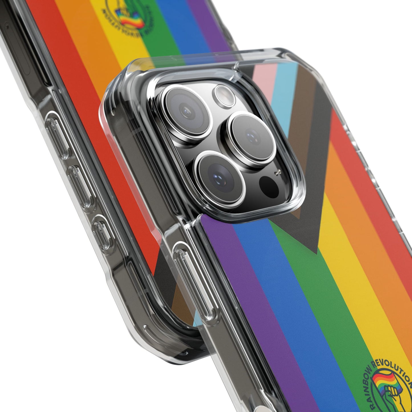 Pride Rainbow Phone Cases - Clear Impact Cases for LGBTQ+ Celebration, Phone Protection, Customizable, Gift for Allies and Friends