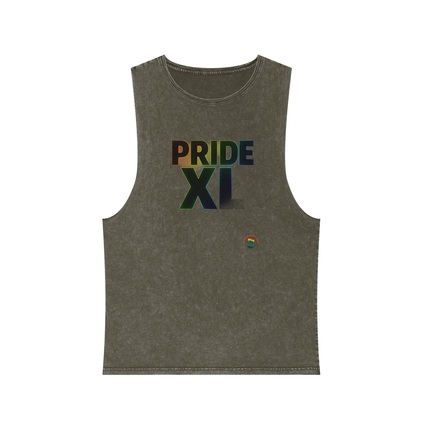 Pride Stonewash Tank Top, Unisex Pride Shirt, LGBTQ+ Apparel, Summer Pride Wear, Festival Outfit, Gay Pride Clothing