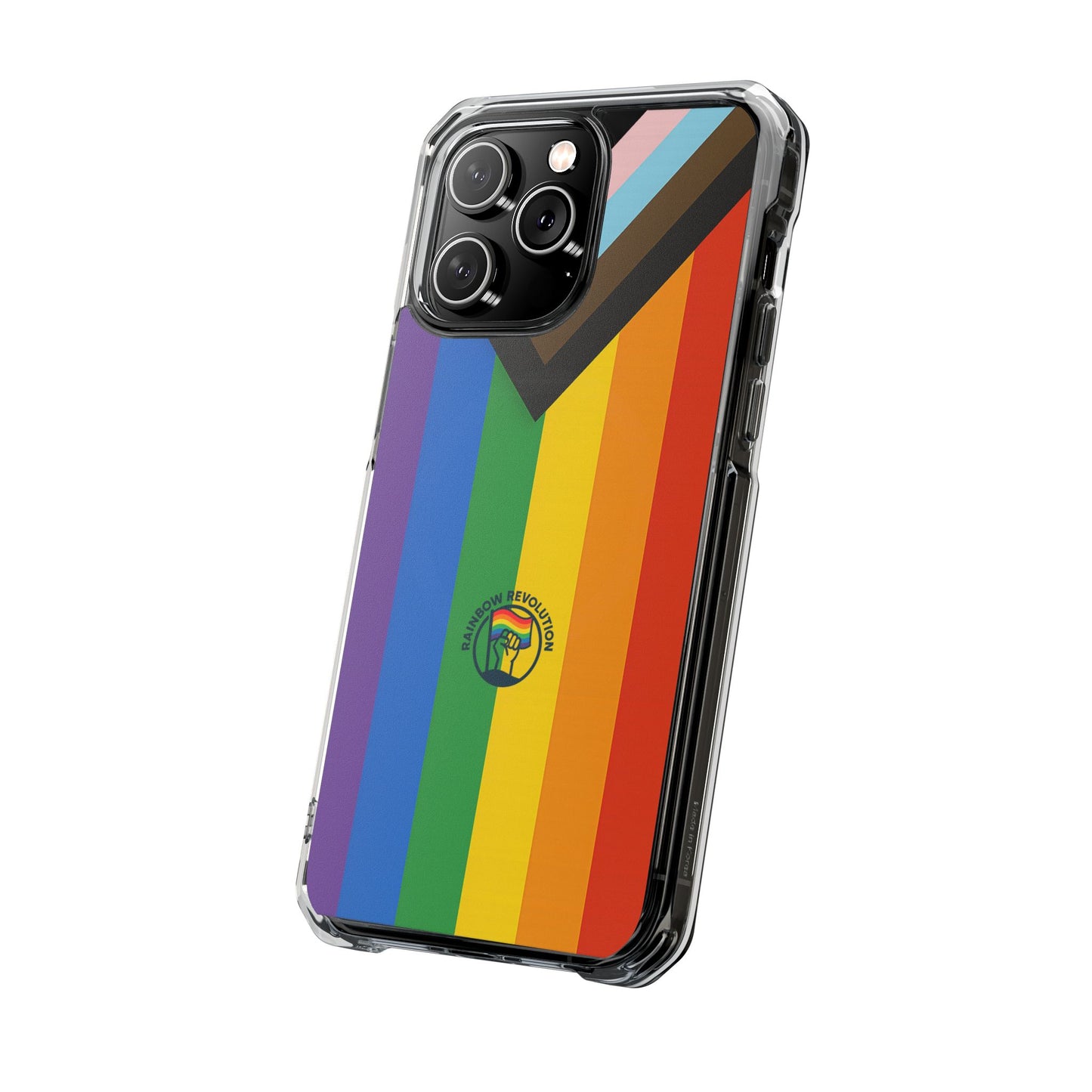 Pride Rainbow Phone Cases - Clear Impact Cases for LGBTQ+ Celebration, Phone Protection, Customizable, Gift for Allies and Friends