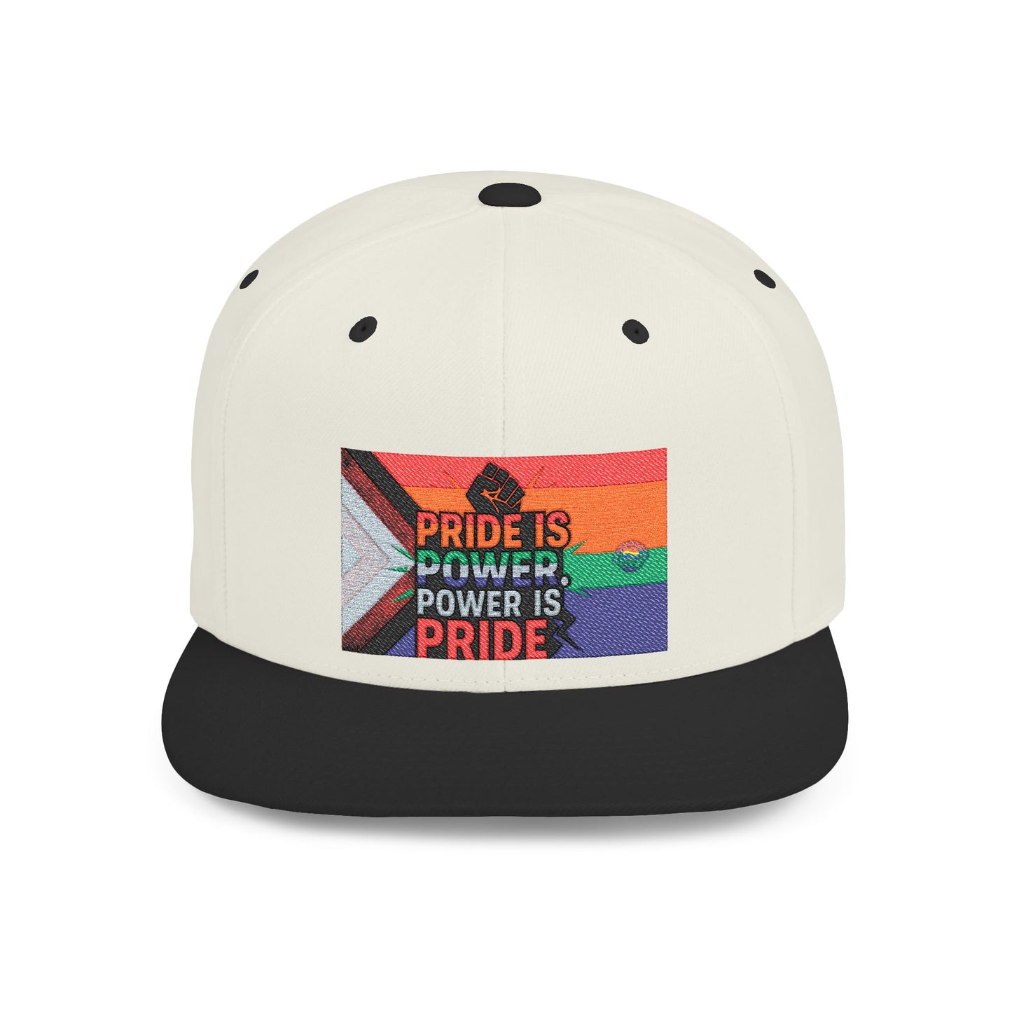 Pride-Themed Flat Bill Snapback, Celebrate Identity with Style, Perfect for Pride Month, LGBTQ+ Events, Everyday Fashion, Unisex Hat