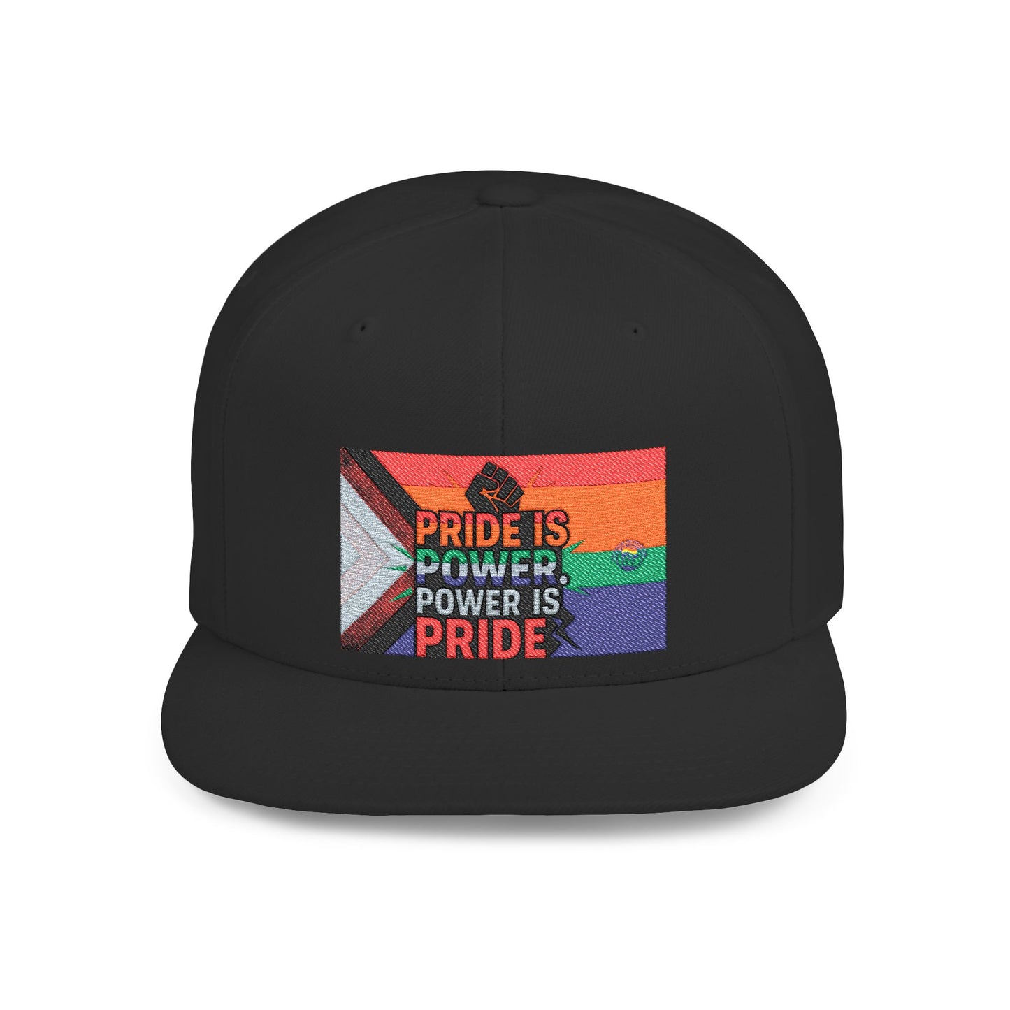 Pride-Themed Flat Bill Snapback, Celebrate Identity with Style, Perfect for Pride Month, LGBTQ+ Events, Everyday Fashion, Unisex Hat