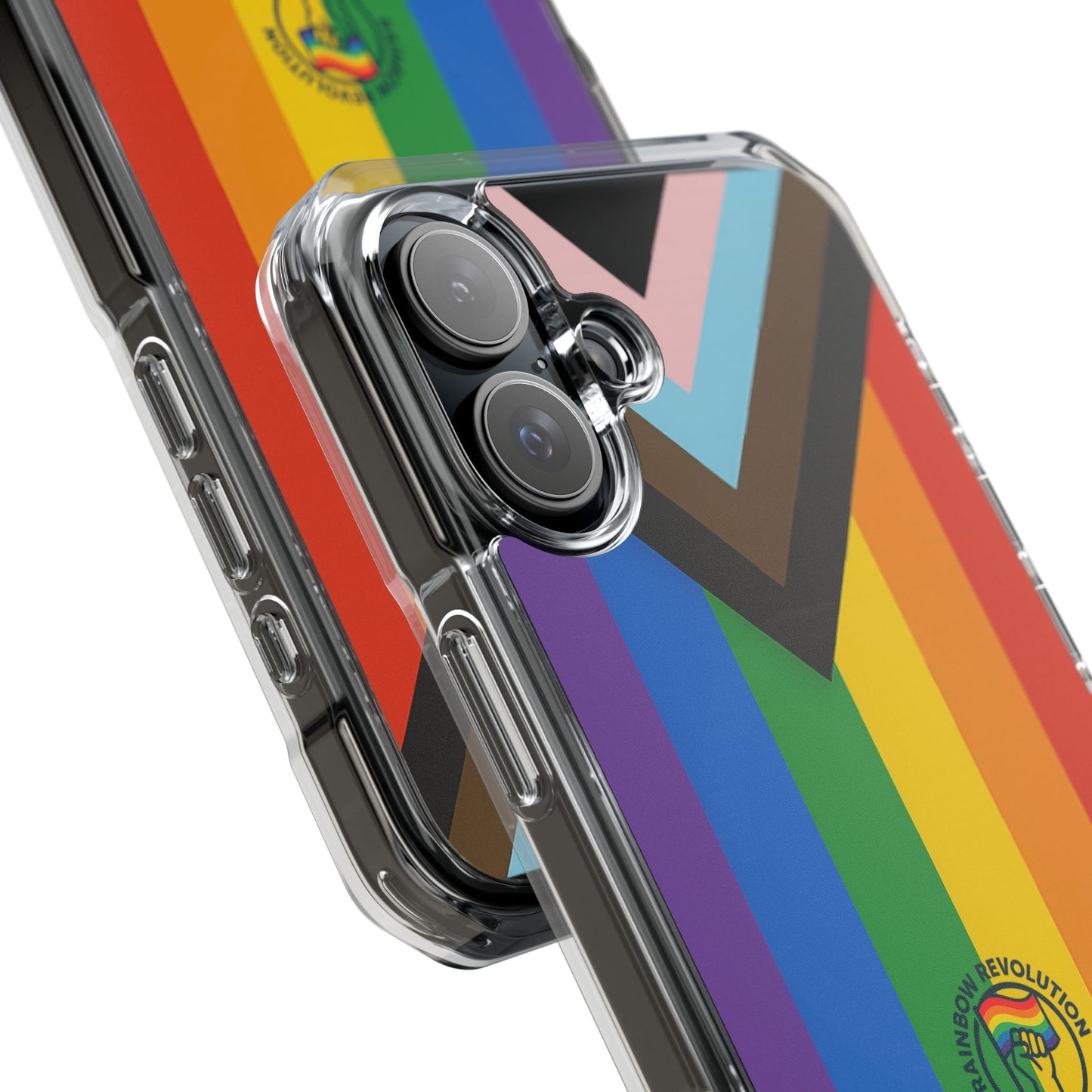 Pride Rainbow Phone Cases - Clear Impact Cases for LGBTQ+ Celebration, Phone Protection, Customizable, Gift for Allies and Friends