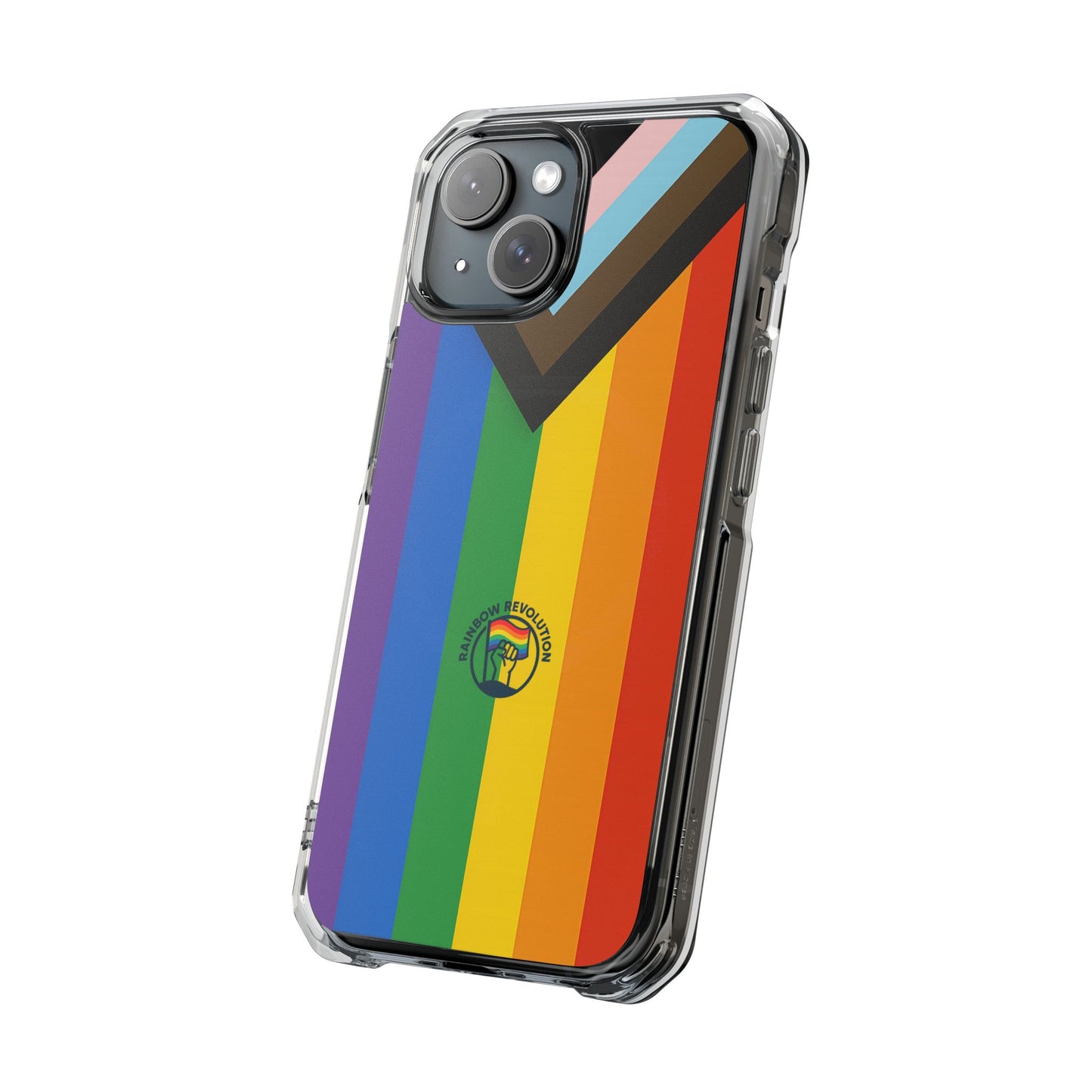 Pride Rainbow Phone Cases - Clear Impact Cases for LGBTQ+ Celebration, Phone Protection, Customizable, Gift for Allies and Friends