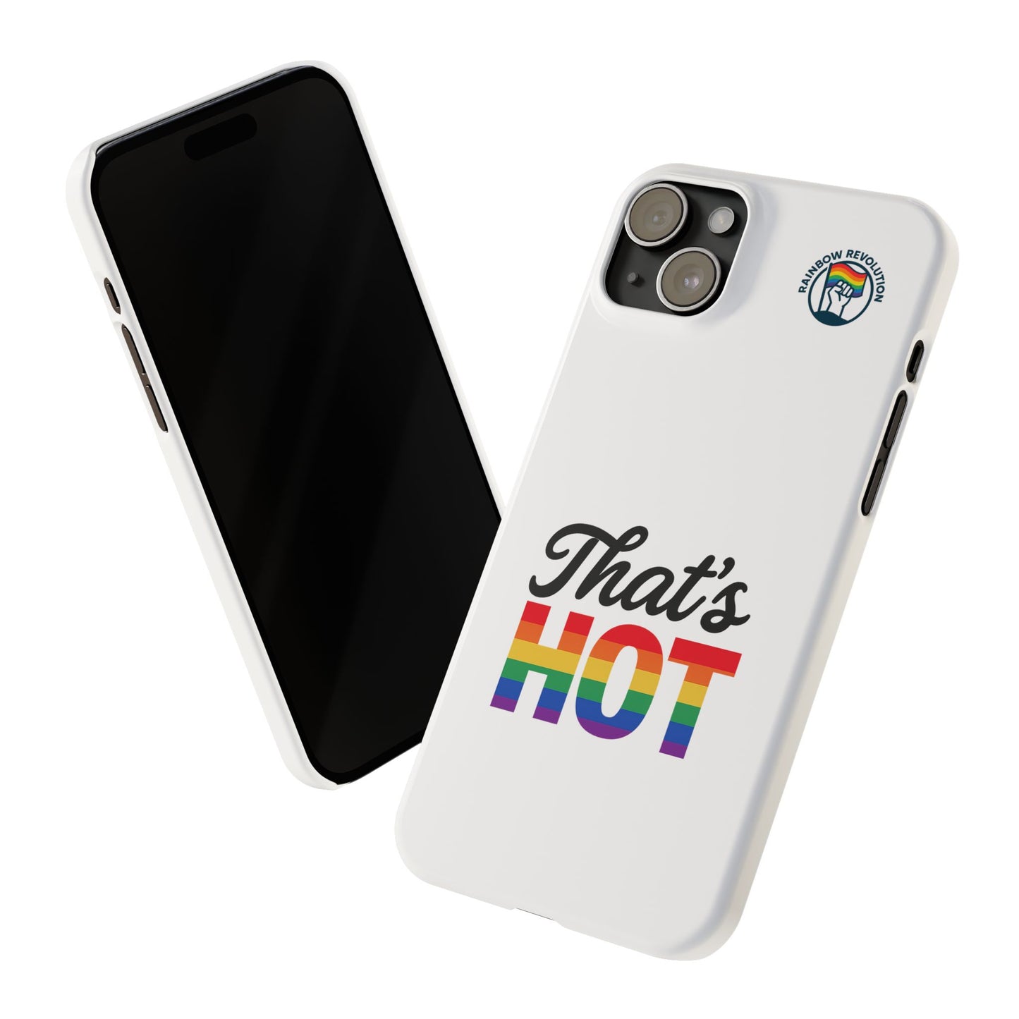 Rainbow Pride Slim Phone Cases | LGBTQ+ Accessories, Gifts for Friends, Trendy Phone Cover, Summer Vibes