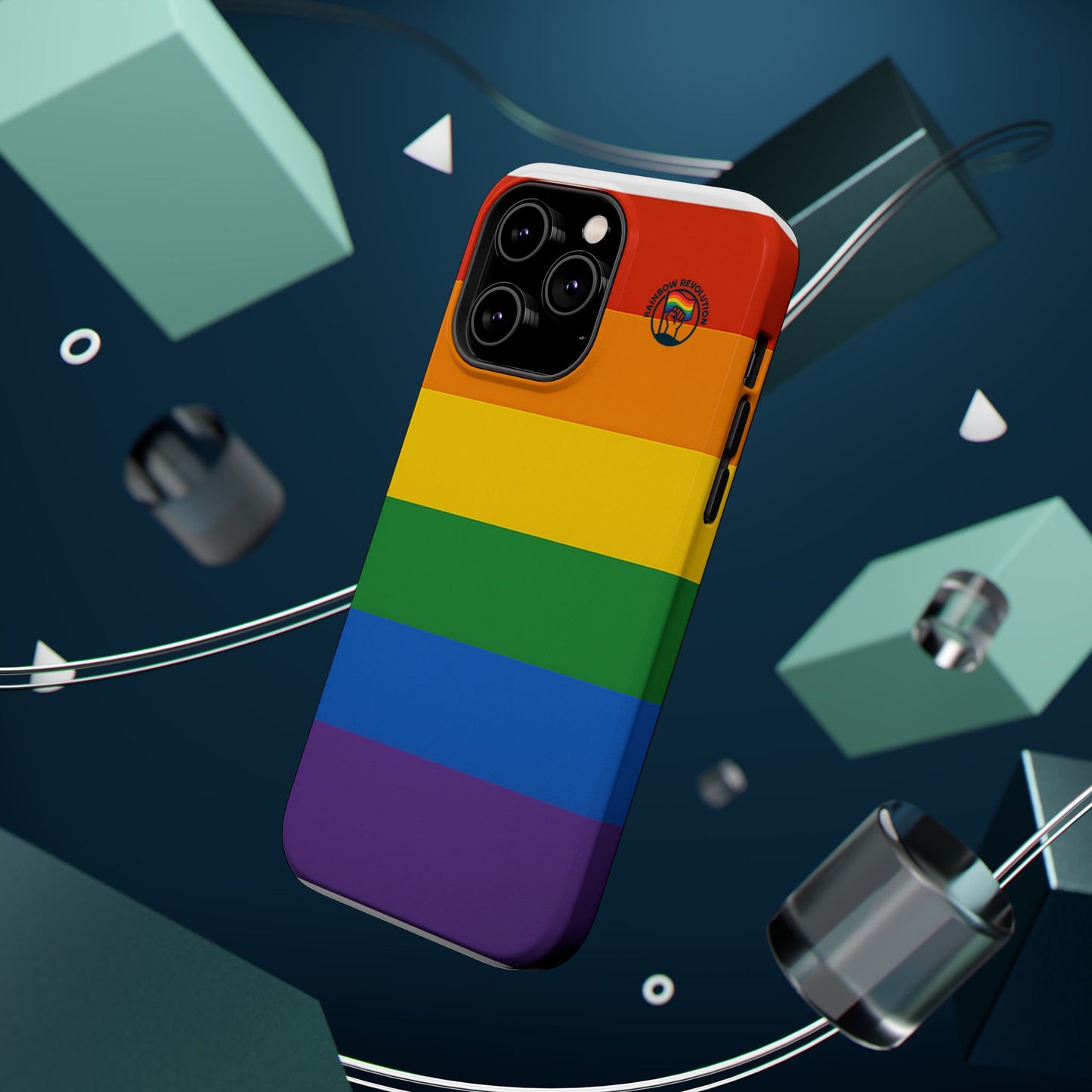 Rainbow Pride Magnetic Phone Case | LGBTQ+ Accessories, Colorful Phone Protection, Gift for Pride Month, Unique Cell Cover