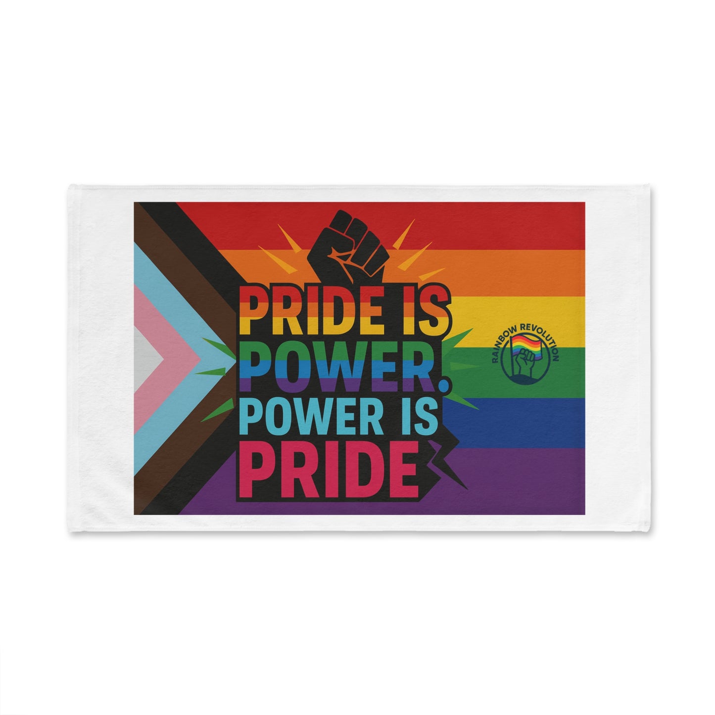 Pride-Inspired Hand Towel, LGBTQ+ Decor, Empowering Gift, Rainbow Kitchen Towel, Celebrate Pride