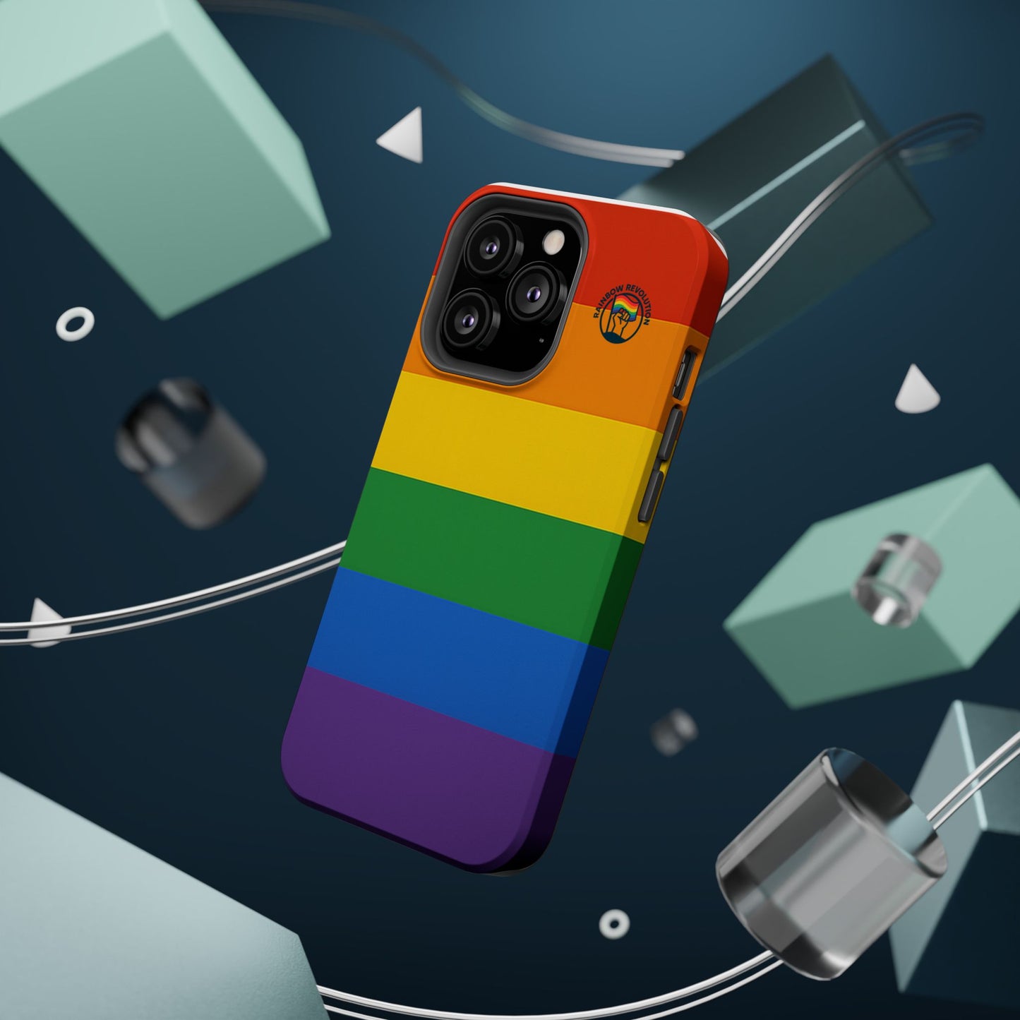 Rainbow Pride Magnetic Phone Case | LGBTQ+ Accessories, Colorful Phone Protection, Gift for Pride Month, Unique Cell Cover
