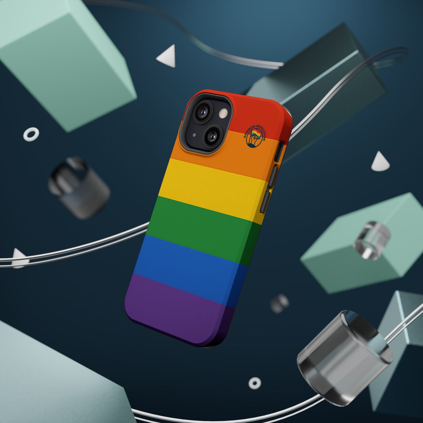 Rainbow Pride Magnetic Phone Case | LGBTQ+ Accessories, Colorful Phone Protection, Gift for Pride Month, Unique Cell Cover