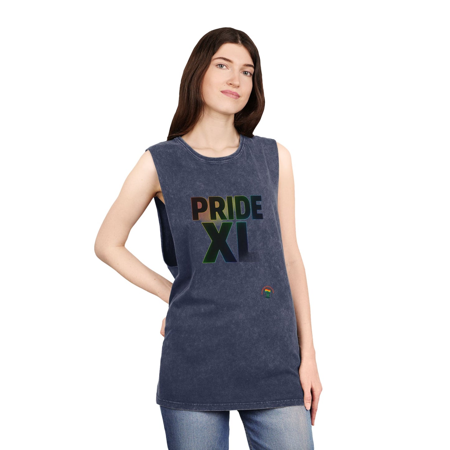 Pride Stonewash Tank Top, Unisex Pride Shirt, LGBTQ+ Apparel, Summer Pride Wear, Festival Outfit, Gay Pride Clothing