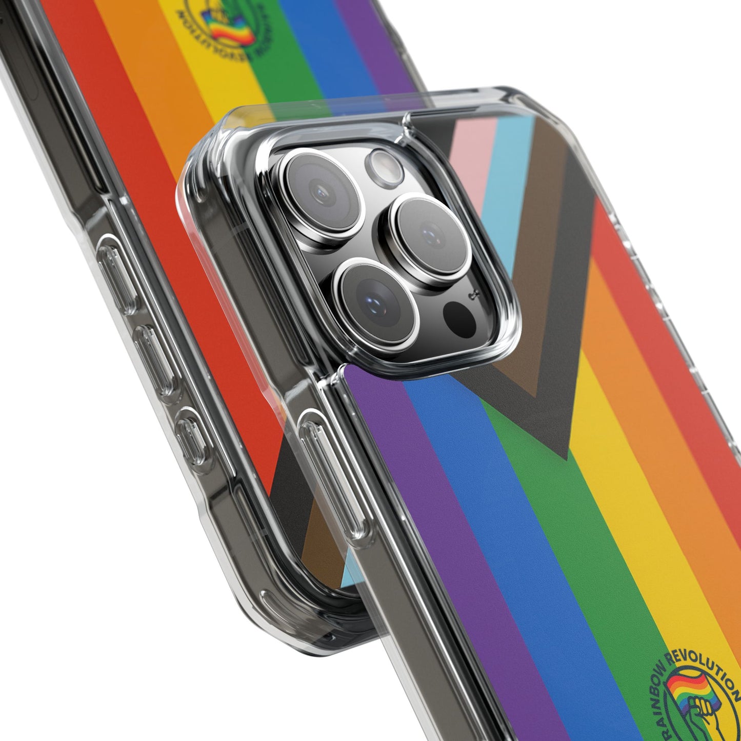 Pride Rainbow Phone Cases - Clear Impact Cases for LGBTQ+ Celebration, Phone Protection, Customizable, Gift for Allies and Friends