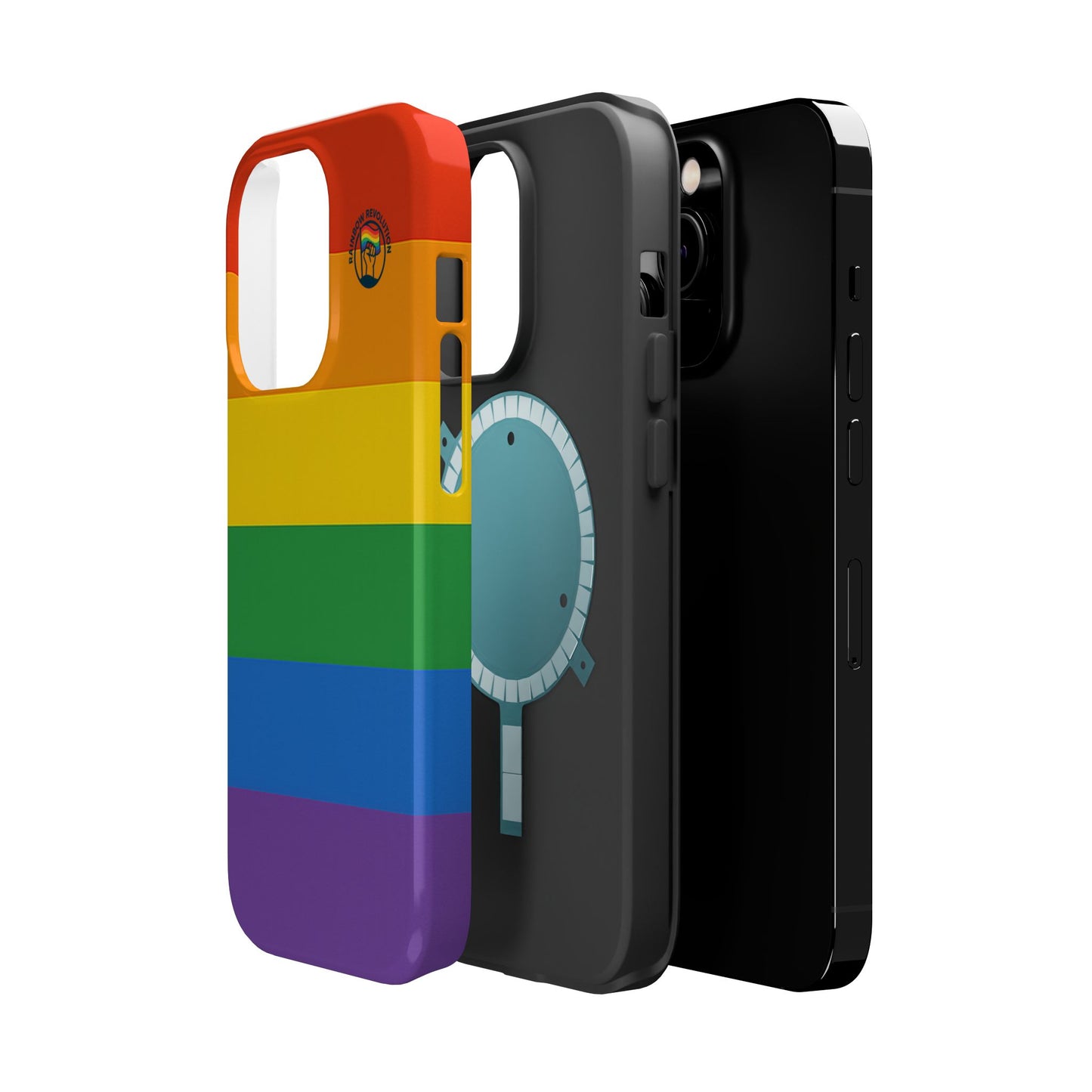 Rainbow Pride Magnetic Phone Case | LGBTQ+ Accessories, Colorful Phone Protection, Gift for Pride Month, Unique Cell Cover