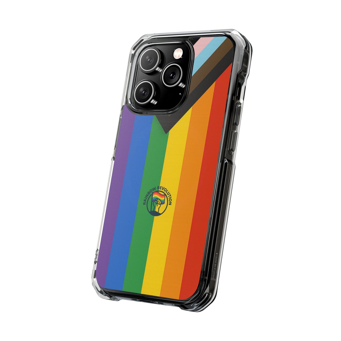 Pride Rainbow Phone Cases - Clear Impact Cases for LGBTQ+ Celebration, Phone Protection, Customizable, Gift for Allies and Friends