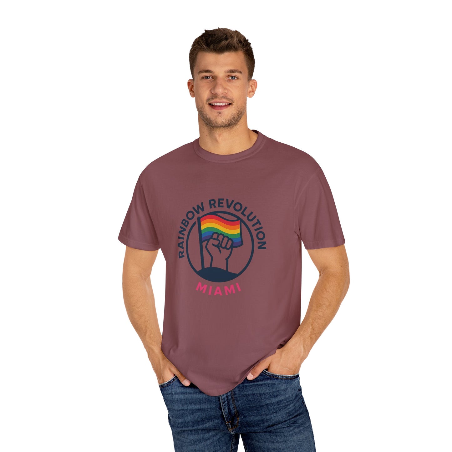 Unisex Rainbow Revolution T-shirt - Celebrate Pride, Summer Vibes, LGBTQ+ Support, Miami Love, Casual Wear