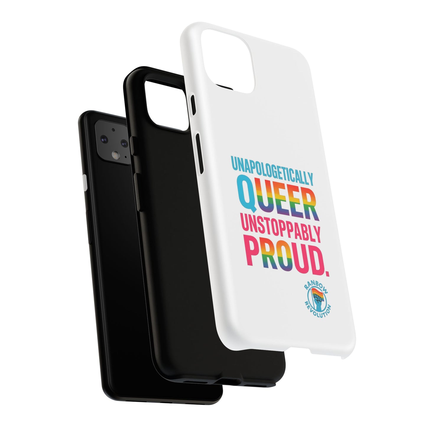 Pride Phone Case - Unapologetically Queer, LGBTQ+ Accessory, Colorful Phone Cover, Rainbow Gift, Queer Pride