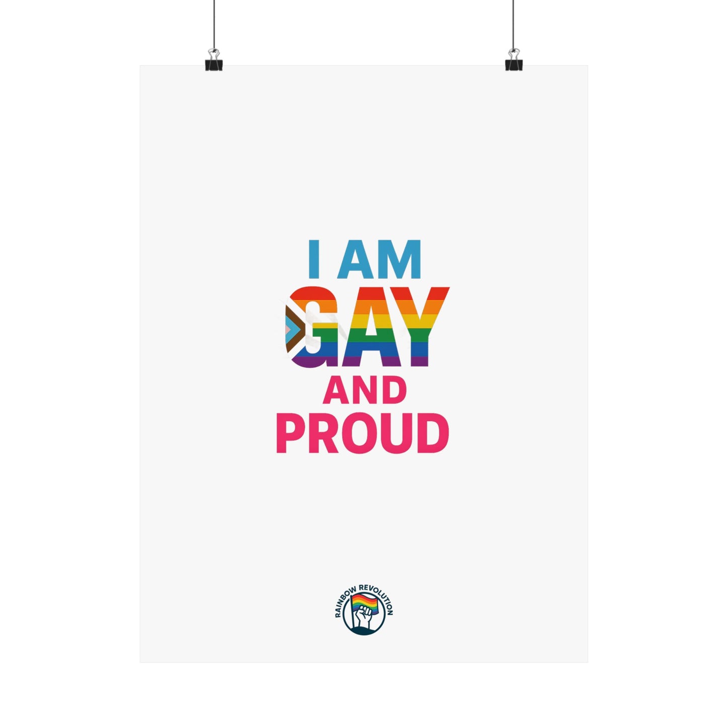 Pride Poster, LGBTQ Decor, Colorful Art Print, Gay Pride Wall Art, Statement Poster, Celebration of Identity