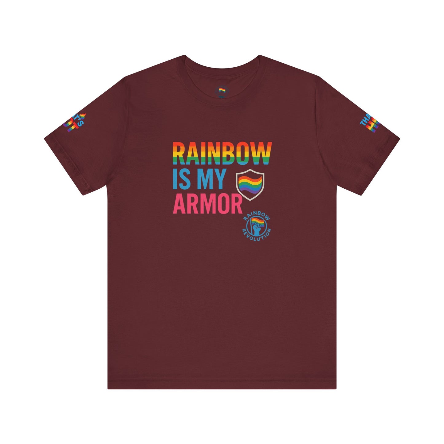 Pride Rainbow Tee, Unisex Short Sleeve Shirt, LGBTQ+ Apparel, Comfortable Summer Top, Celebratory Outfit, Gift for Allies
