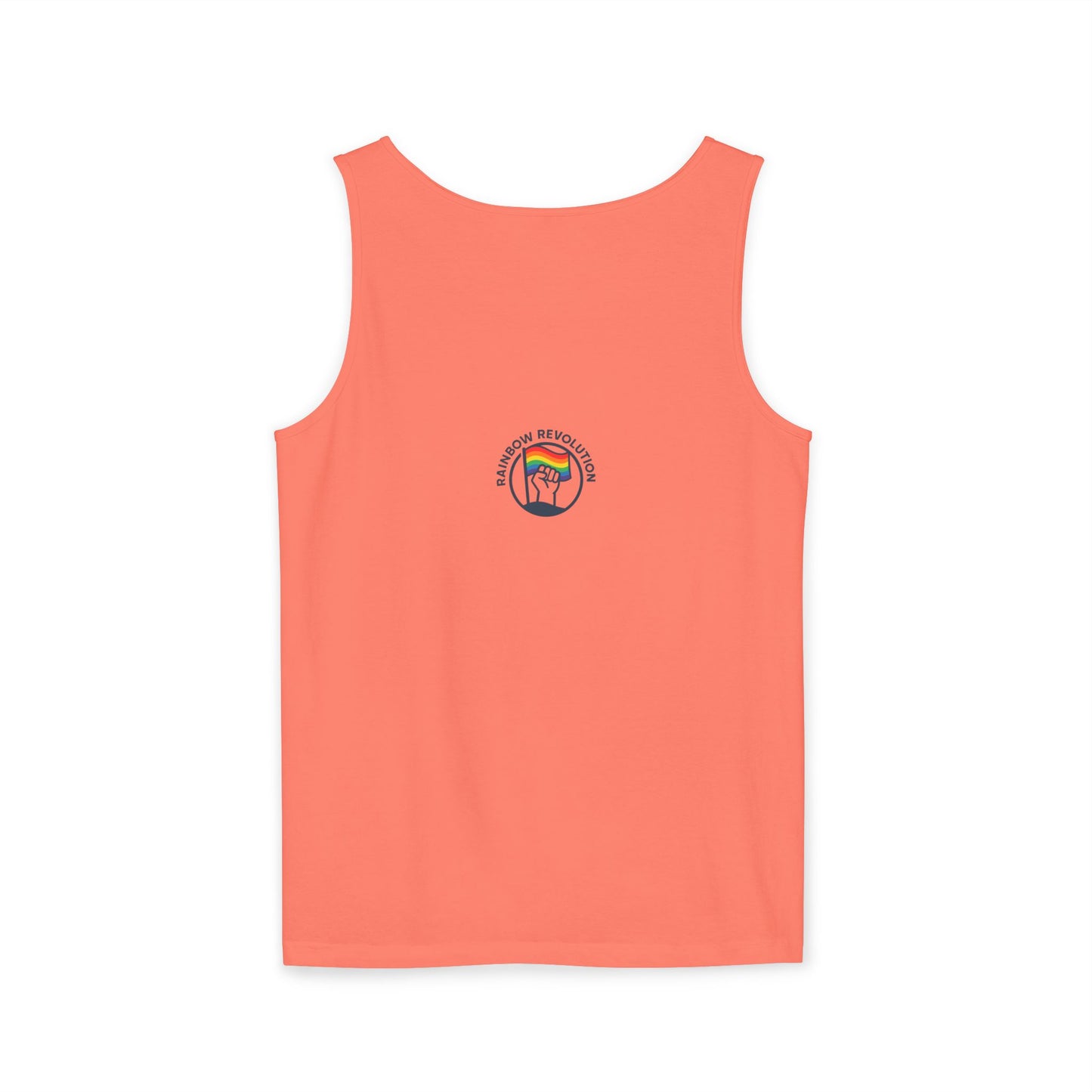 Pride Flame Tank Top | Unisex Garment-Dyed Tank, LGBTQ+ Apparel, Colorful Summer Wear, Festival Clothing, Gay Pride Merchandise